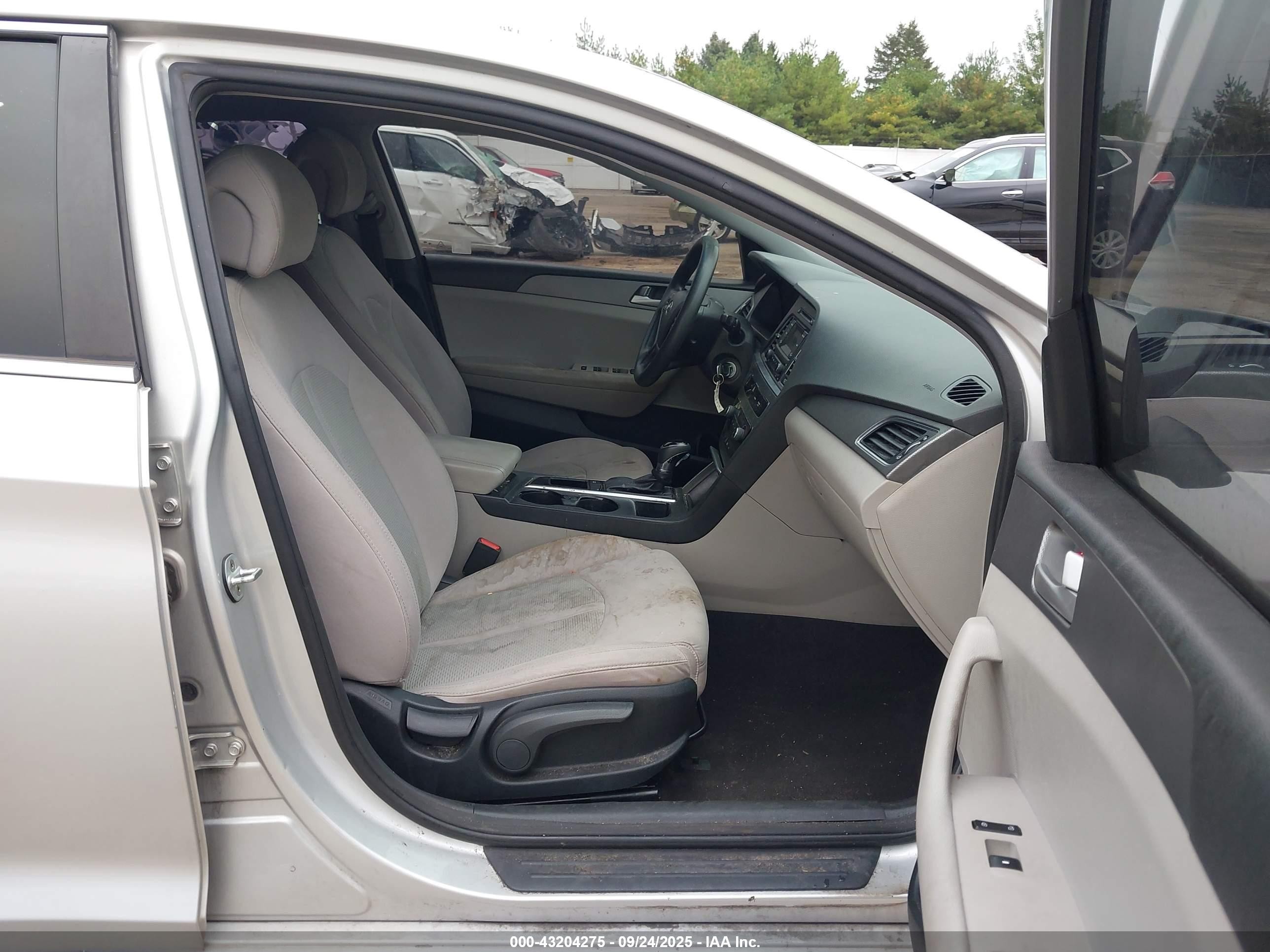 2015 Hyundai Sonata Se Silver vin: 5NPE24AF5FH054867