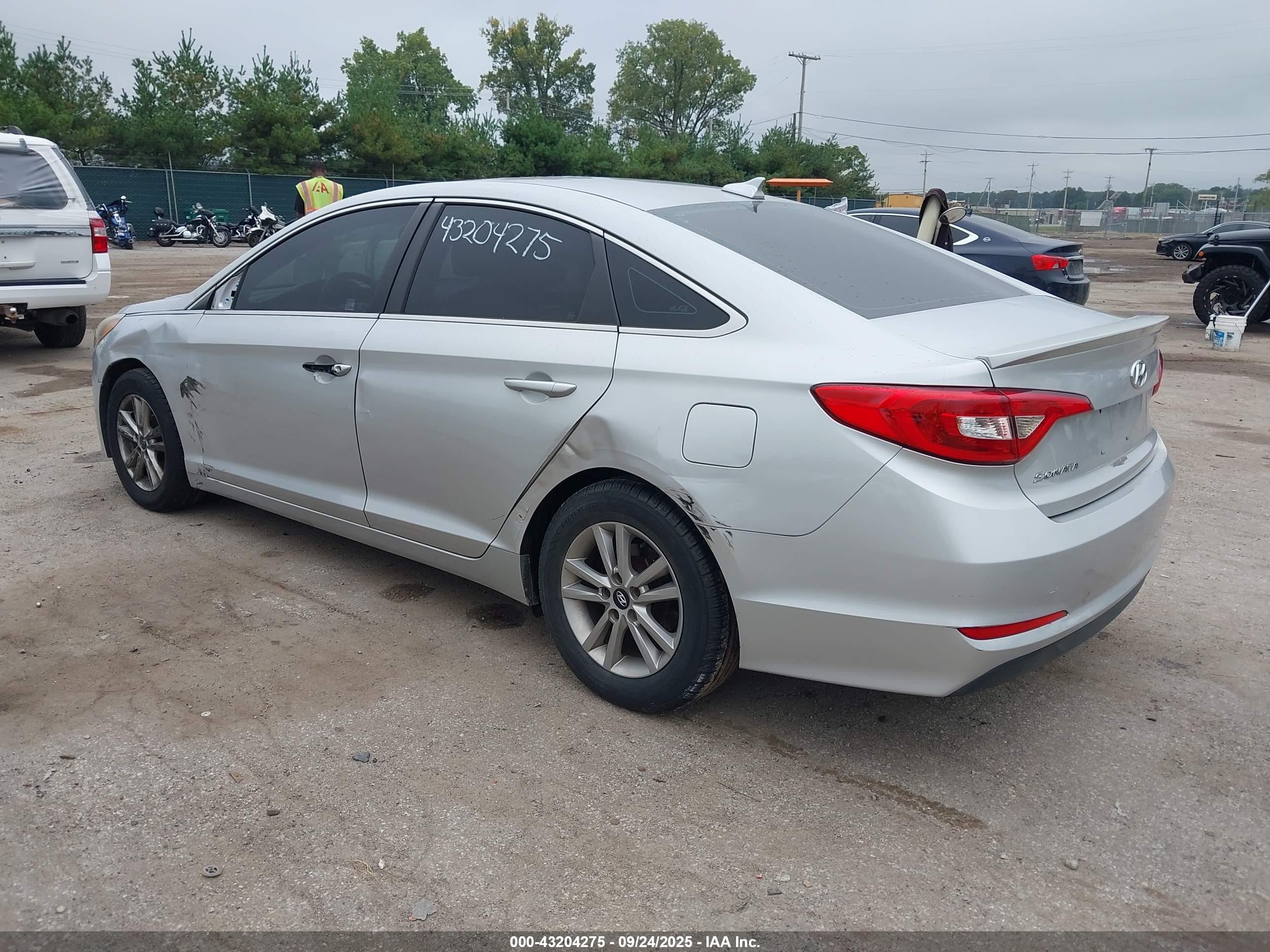 2015 Hyundai Sonata Se Silver vin: 5NPE24AF5FH054867