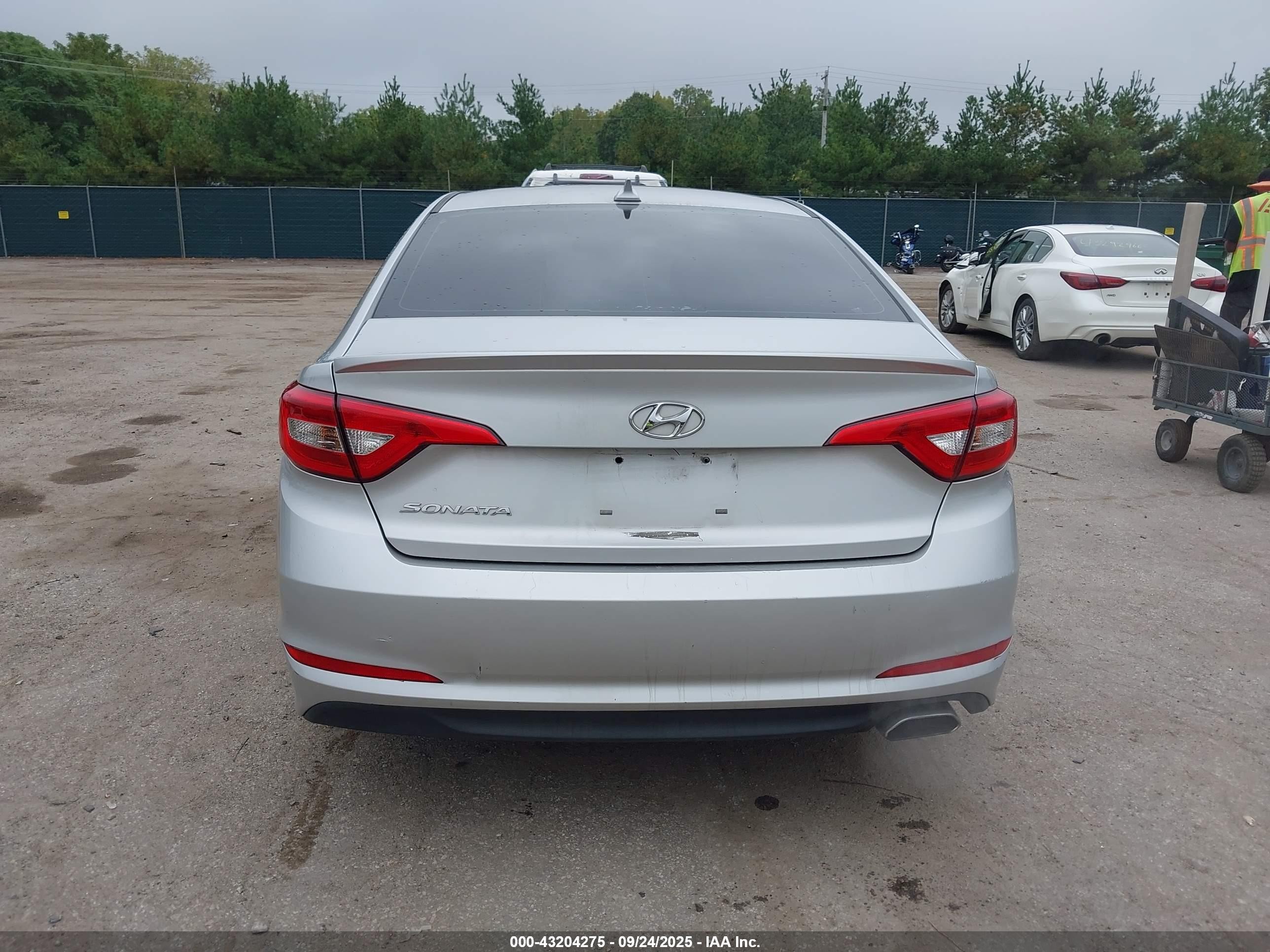 2015 Hyundai Sonata Se Silver vin: 5NPE24AF5FH054867