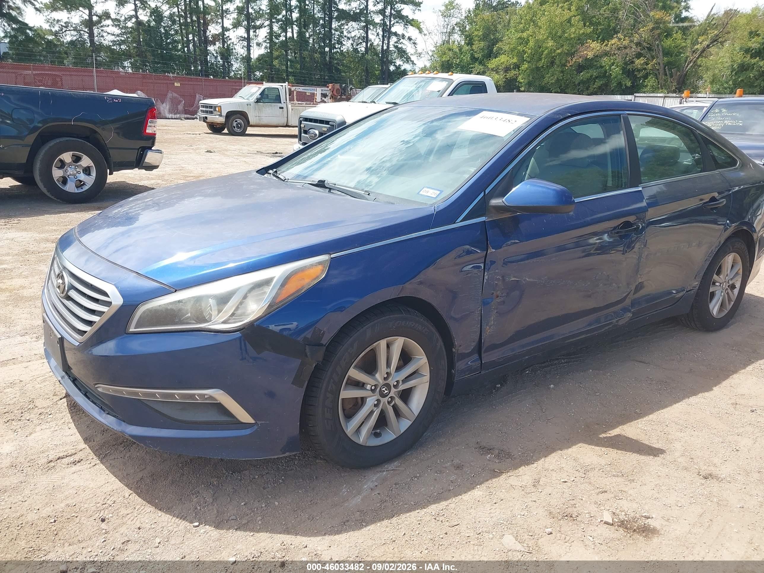 2015 Hyundai Sonata Se Blue vin: 5NPE24AF5FH073015