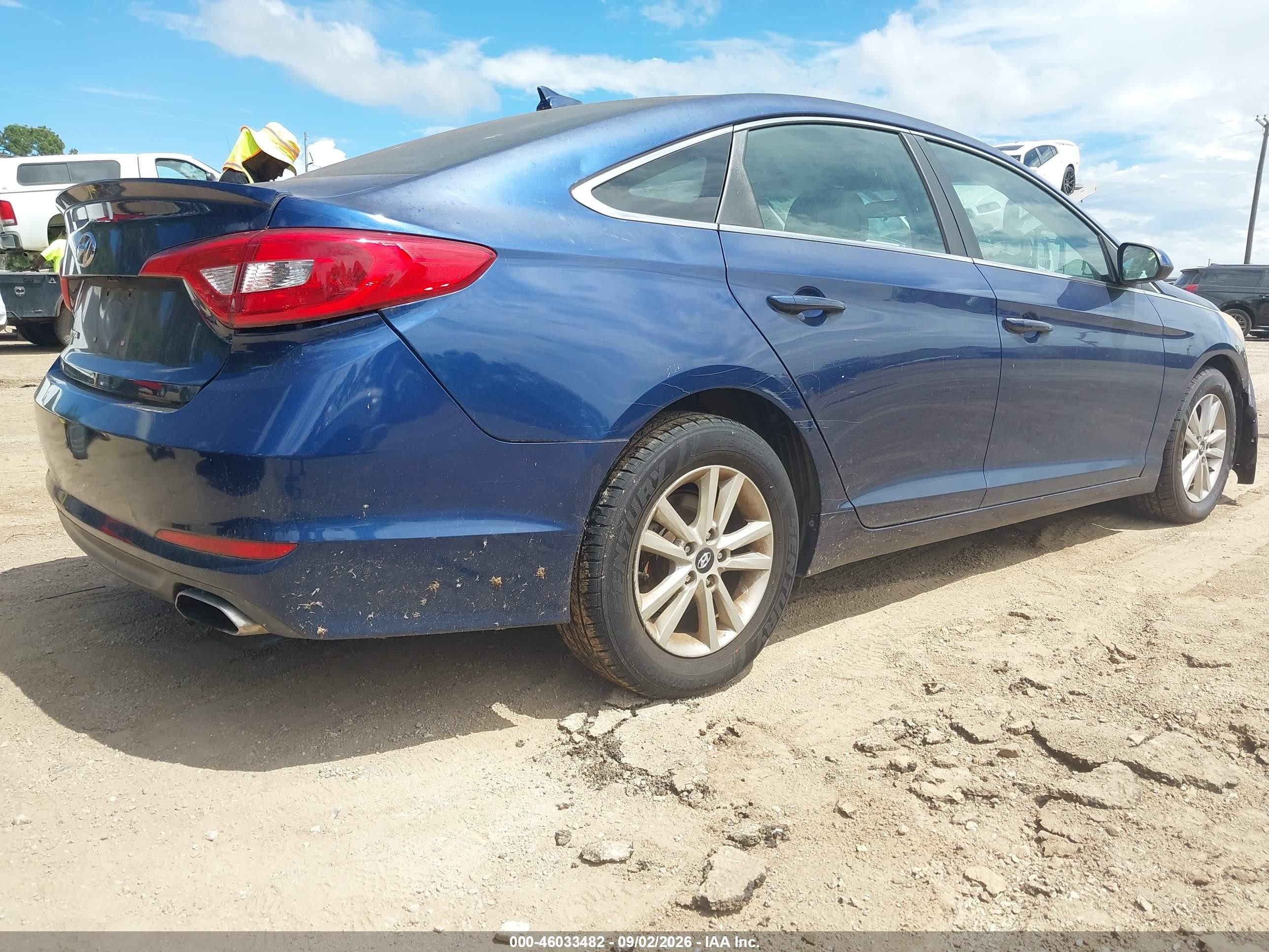 2015 Hyundai Sonata Se Blue vin: 5NPE24AF5FH073015