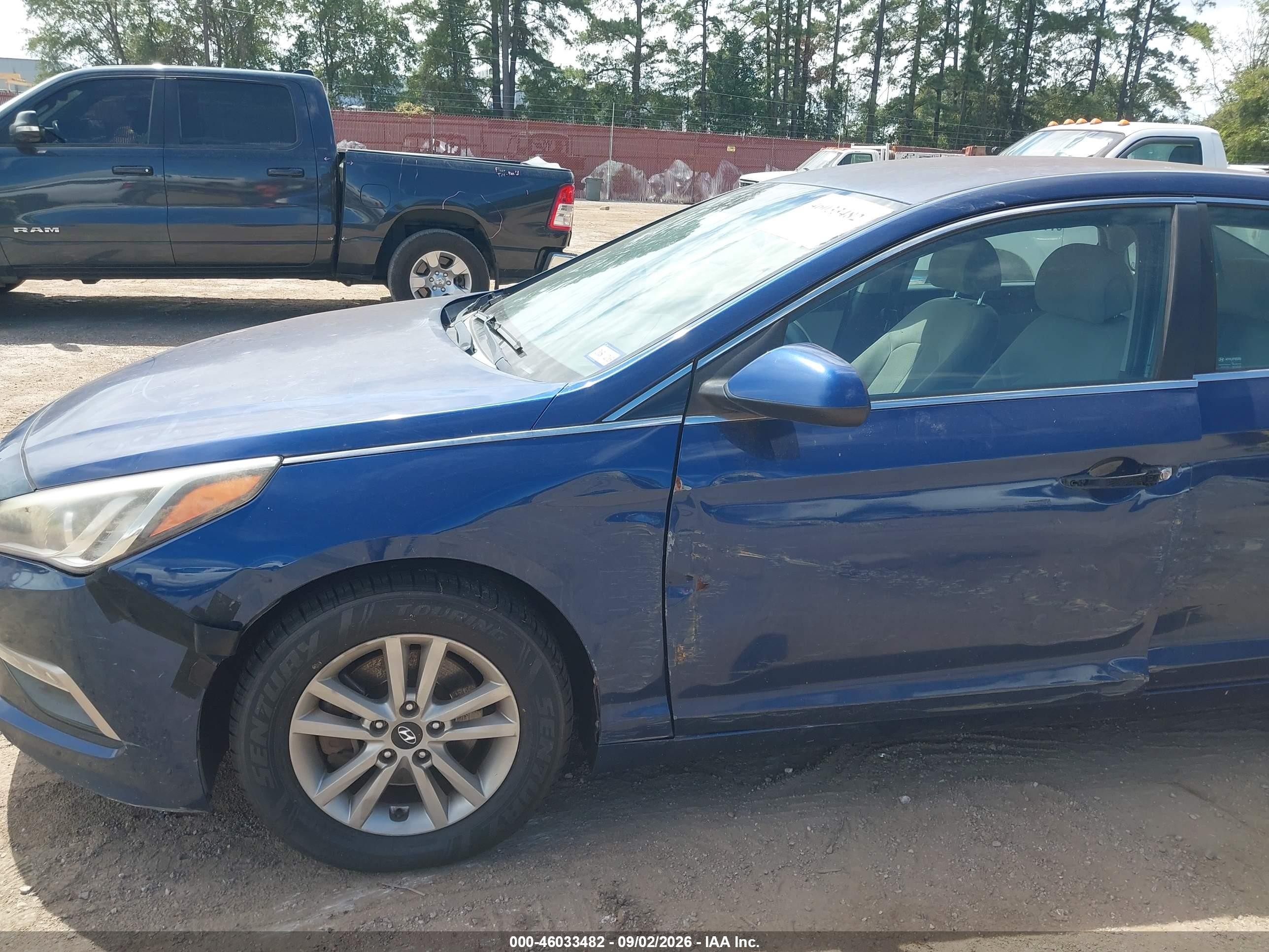 2015 Hyundai Sonata Se Blue vin: 5NPE24AF5FH073015