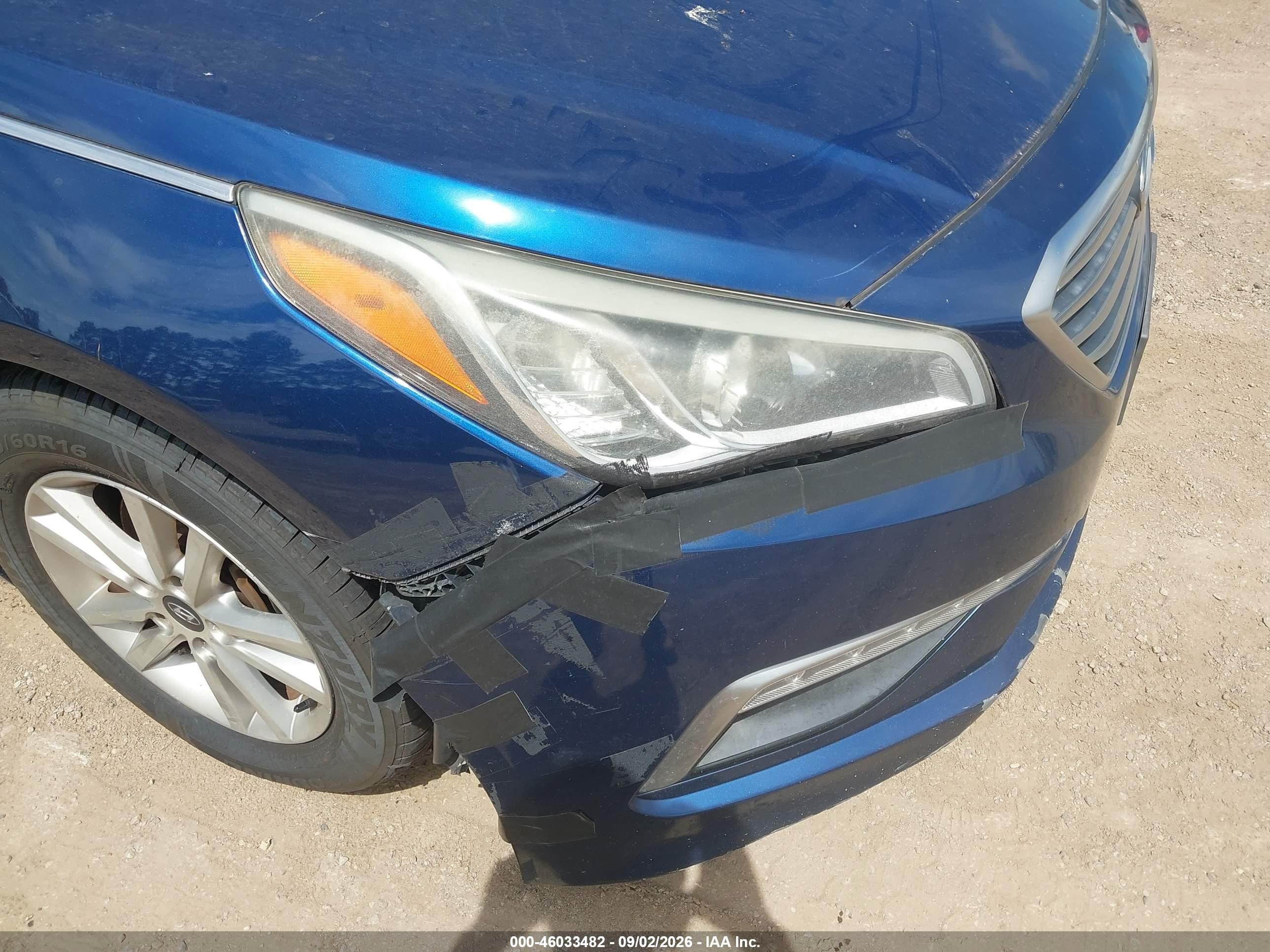 2015 Hyundai Sonata Se Blue vin: 5NPE24AF5FH073015