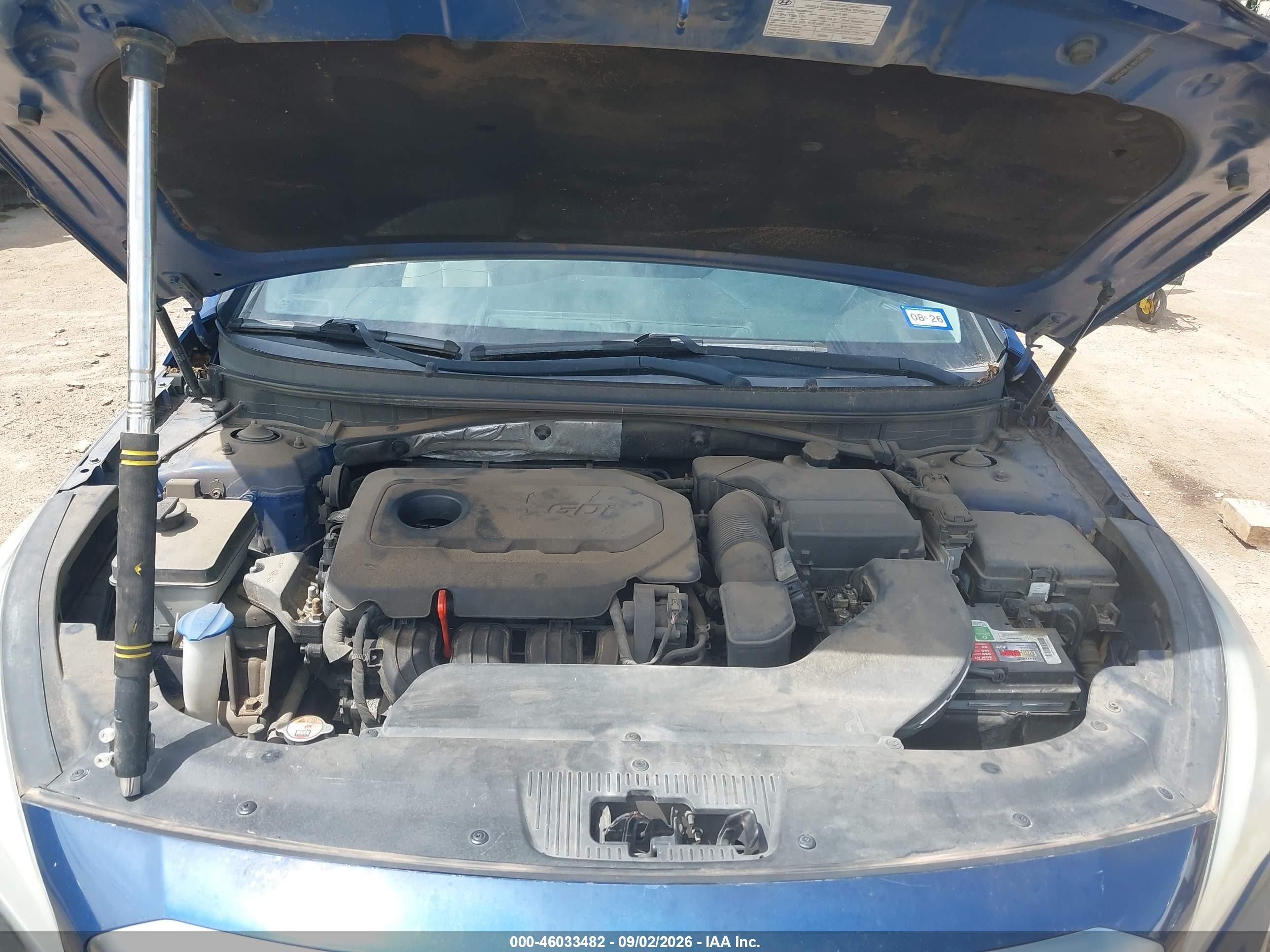 2015 Hyundai Sonata Se Blue vin: 5NPE24AF5FH073015