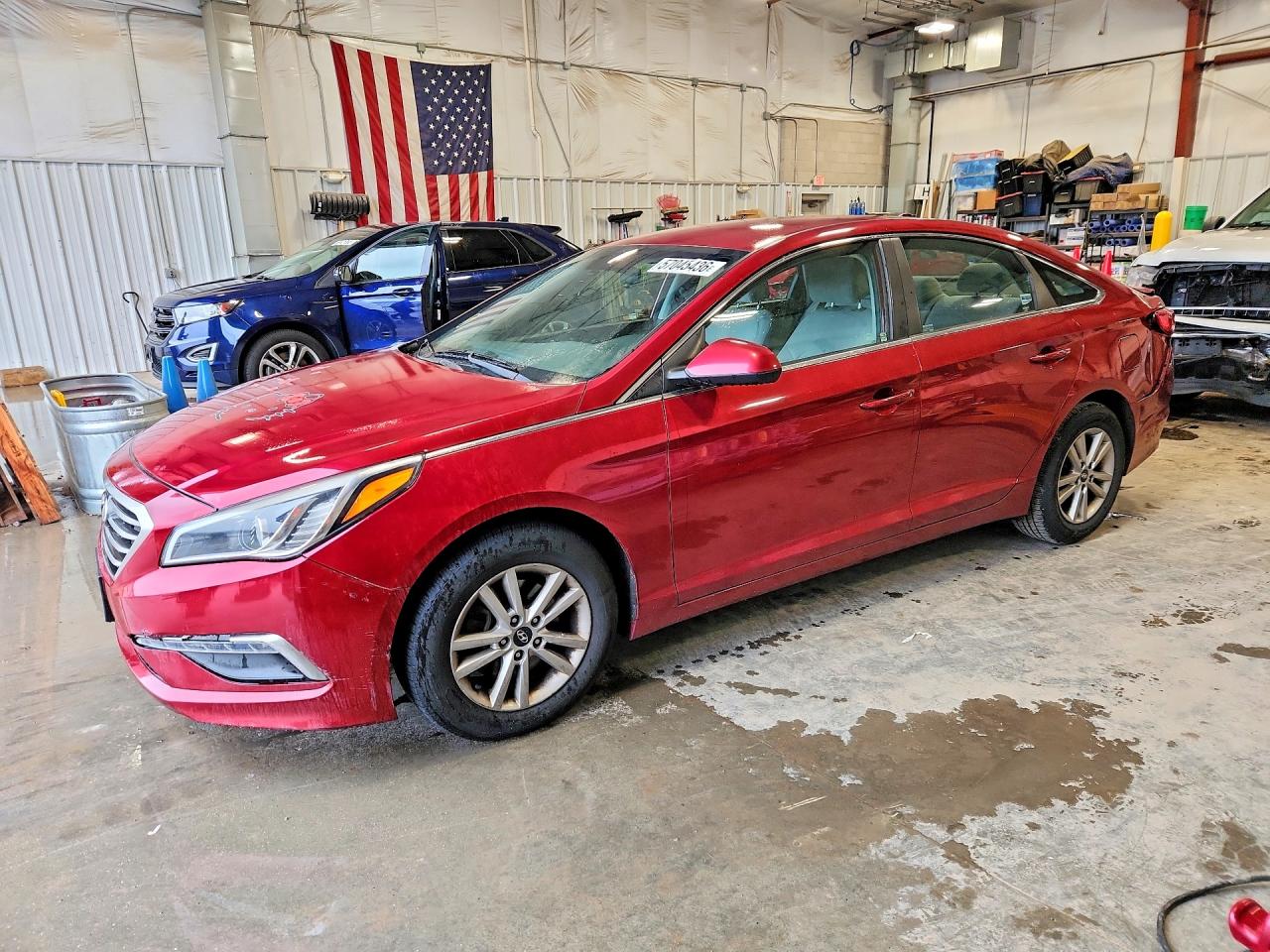 2015 Hyundai Sonata Se Burgundy vin: 5NPE24AF5FH077775