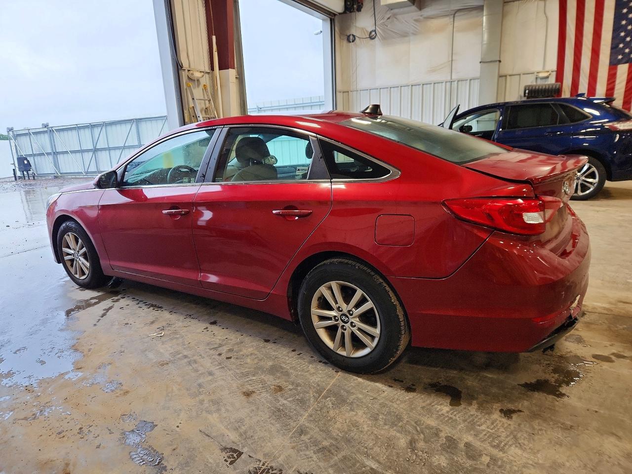 2015 Hyundai Sonata Se Burgundy vin: 5NPE24AF5FH077775