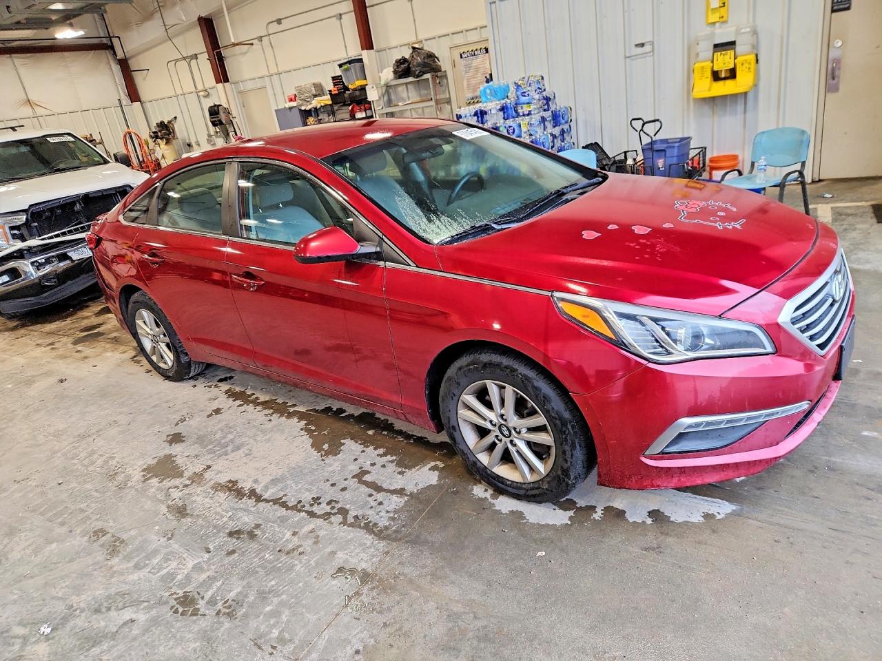 2015 Hyundai Sonata Se Burgundy vin: 5NPE24AF5FH077775