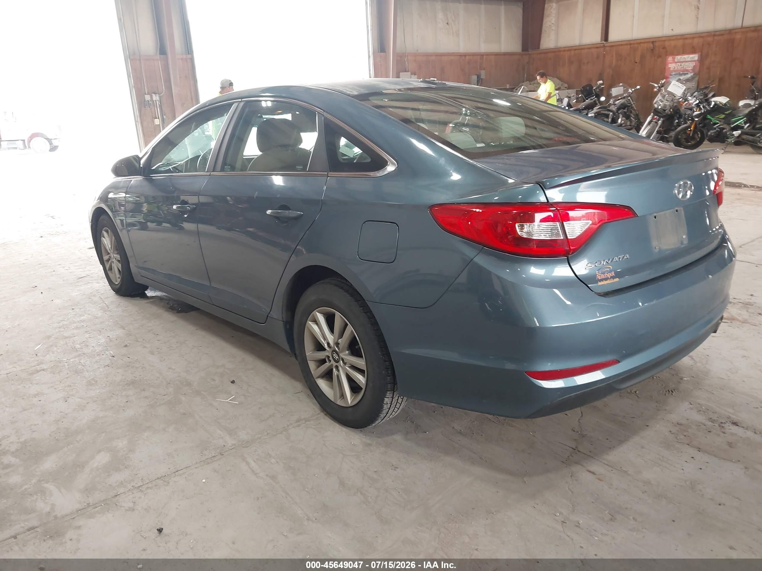 2015 Hyundai Sonata Se Blue vin: 5NPE24AF5FH080093