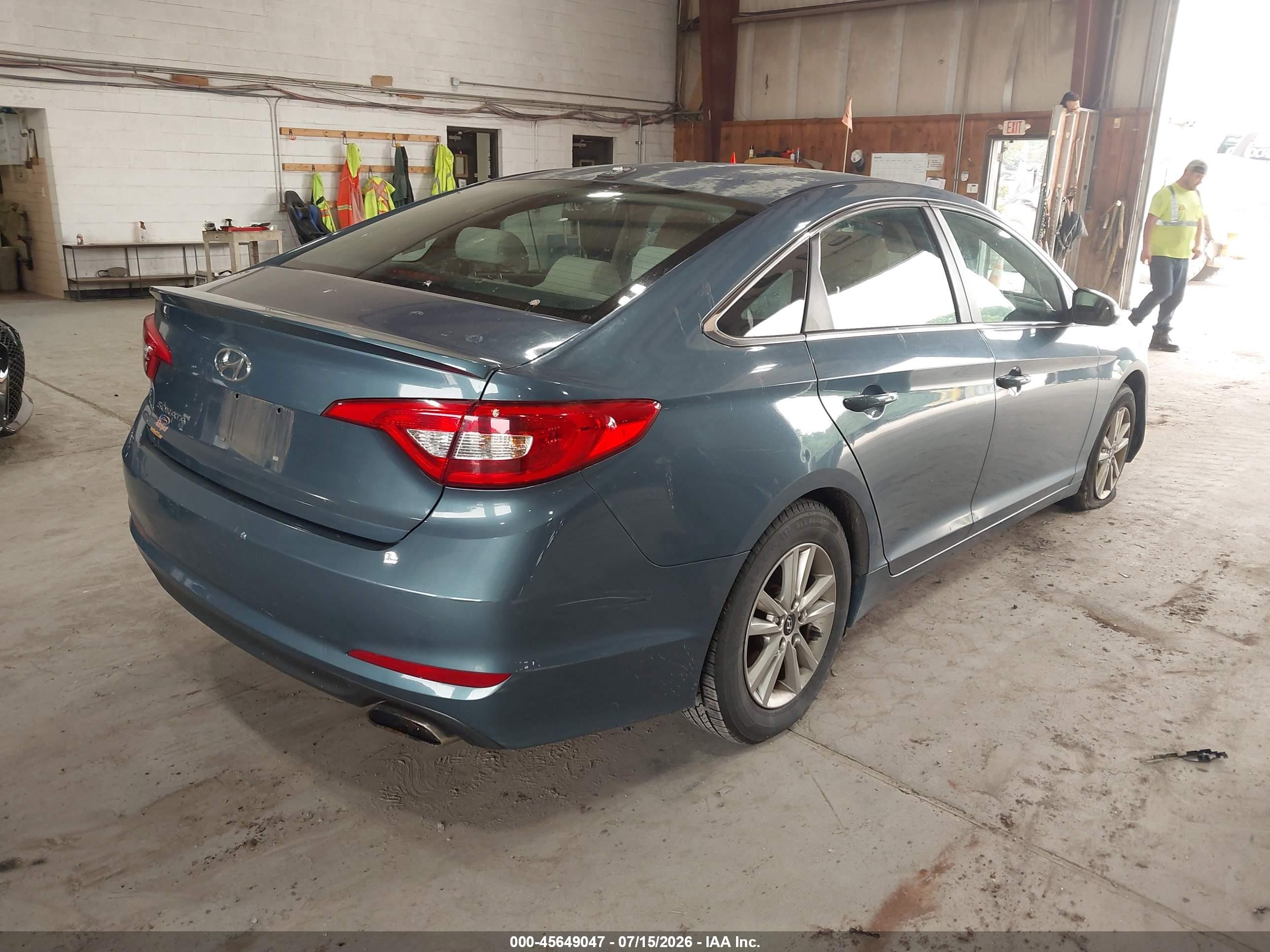 2015 Hyundai Sonata Se Blue vin: 5NPE24AF5FH080093
