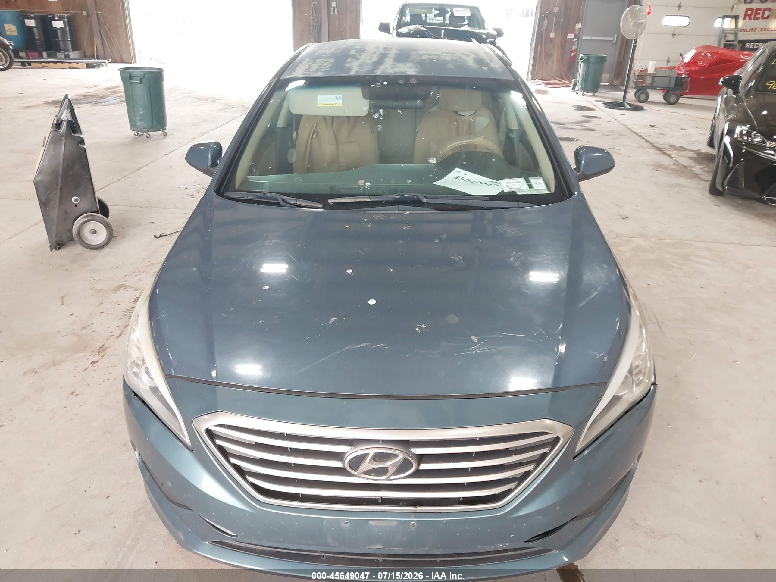 2015 Hyundai Sonata Se Blue vin: 5NPE24AF5FH080093
