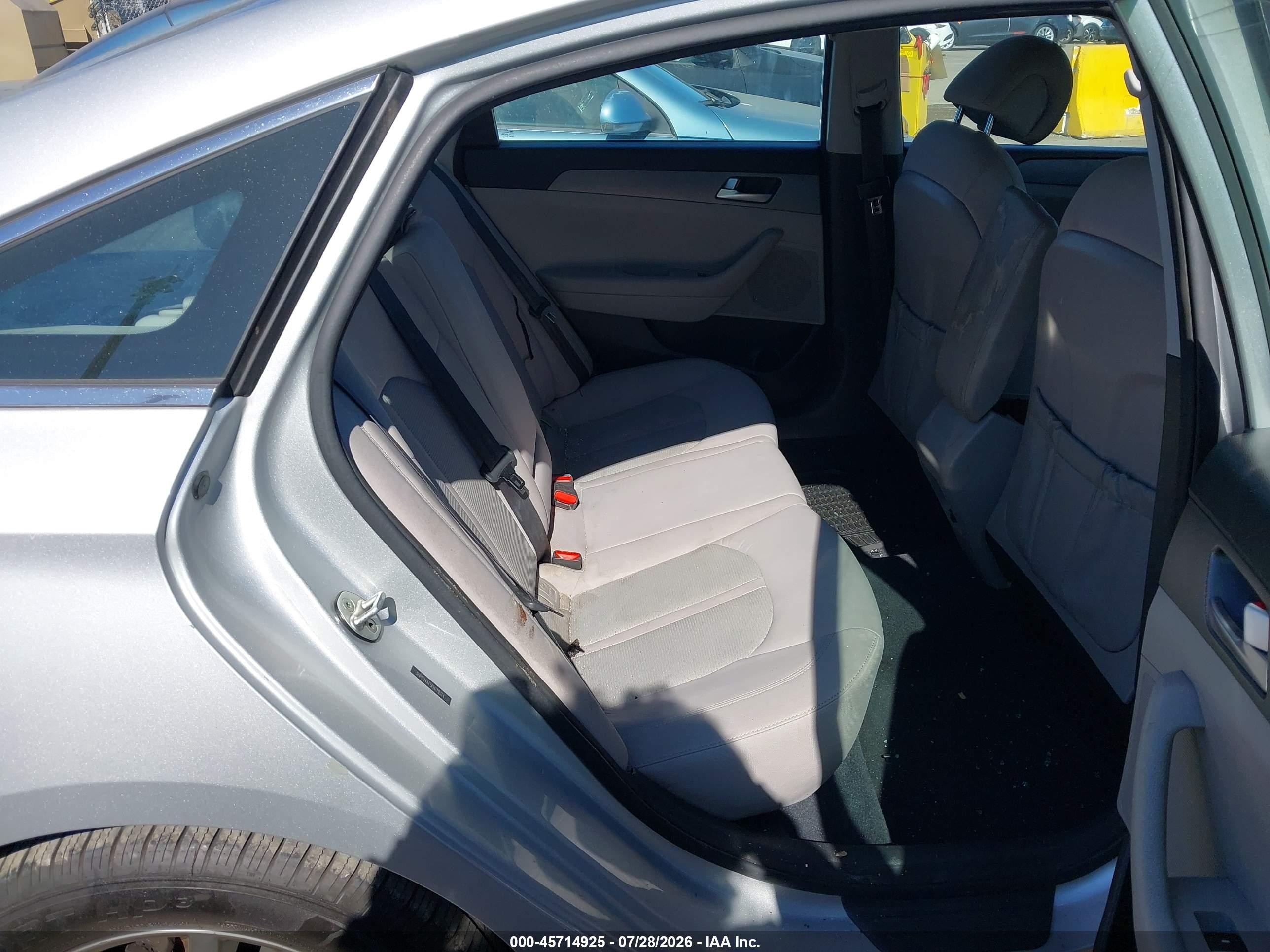 2015 Hyundai Sonata Se Gray vin: 5NPE24AF5FH119314