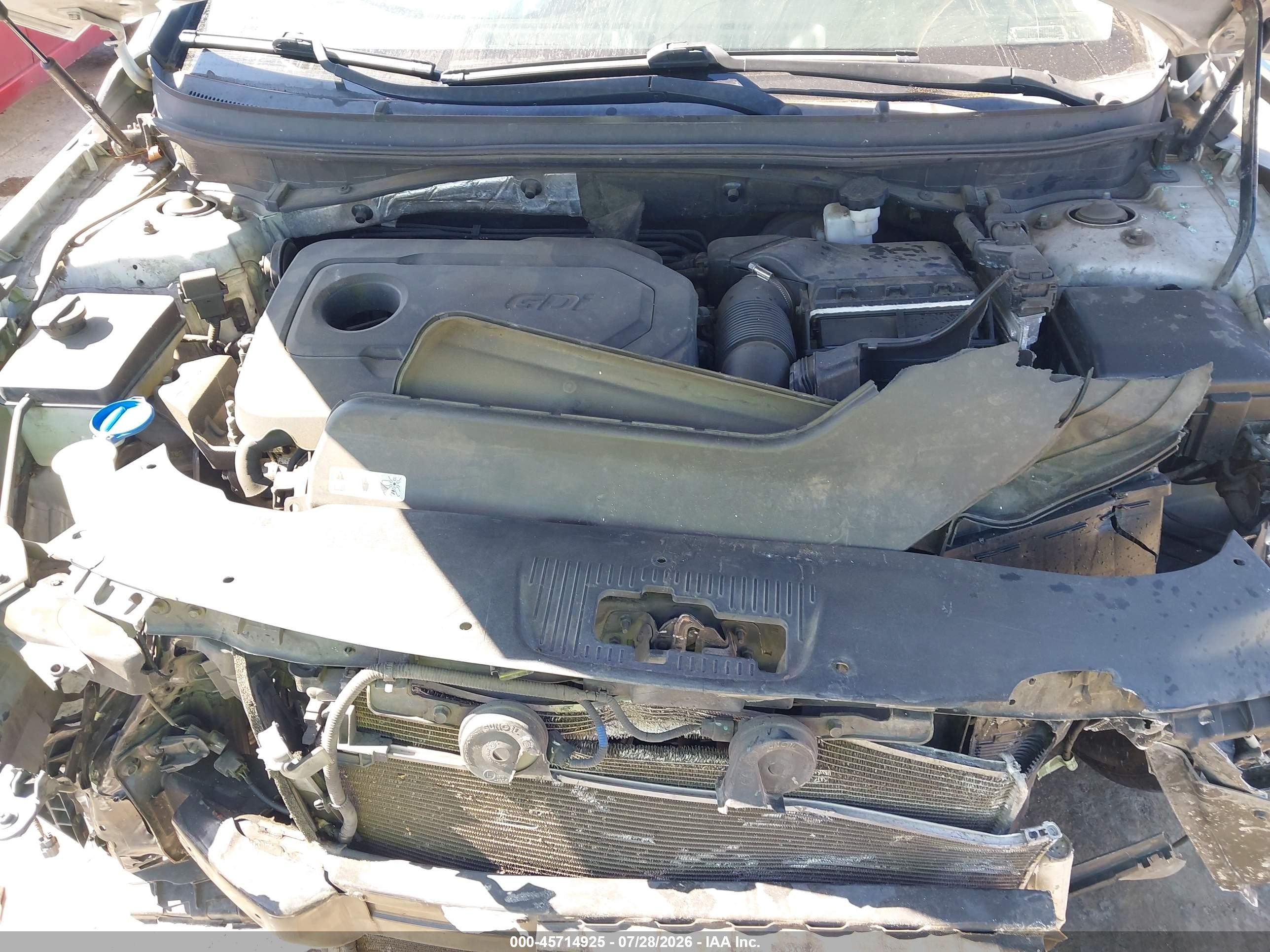 2015 Hyundai Sonata Se Gray vin: 5NPE24AF5FH119314