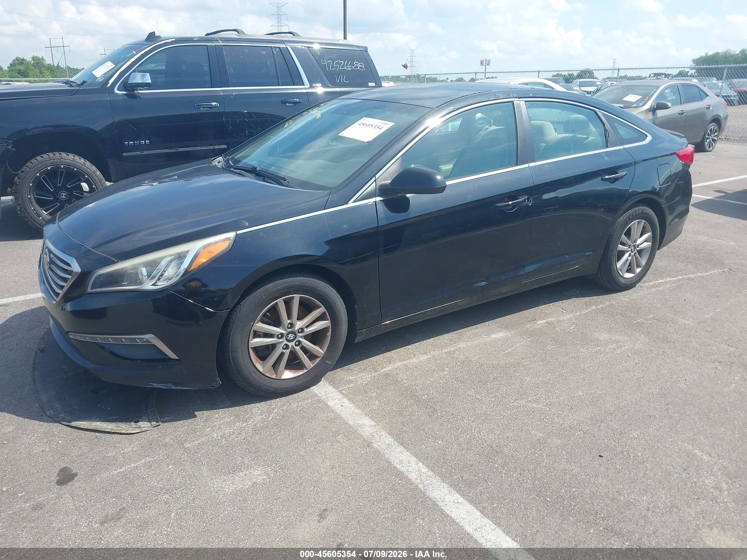 2015 Hyundai Sonata Se Black vin: 5NPE24AF5FH123122