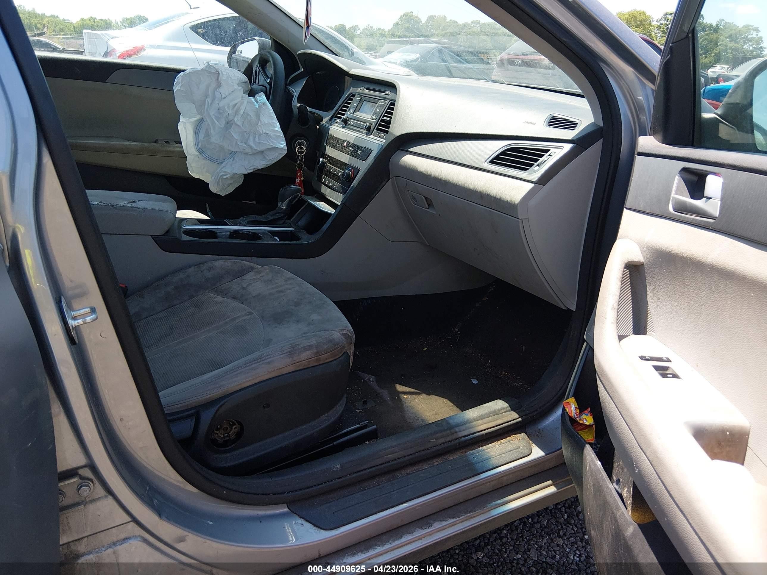2015 Hyundai Sonata Se Gray vin: 5NPE24AF5FH123198