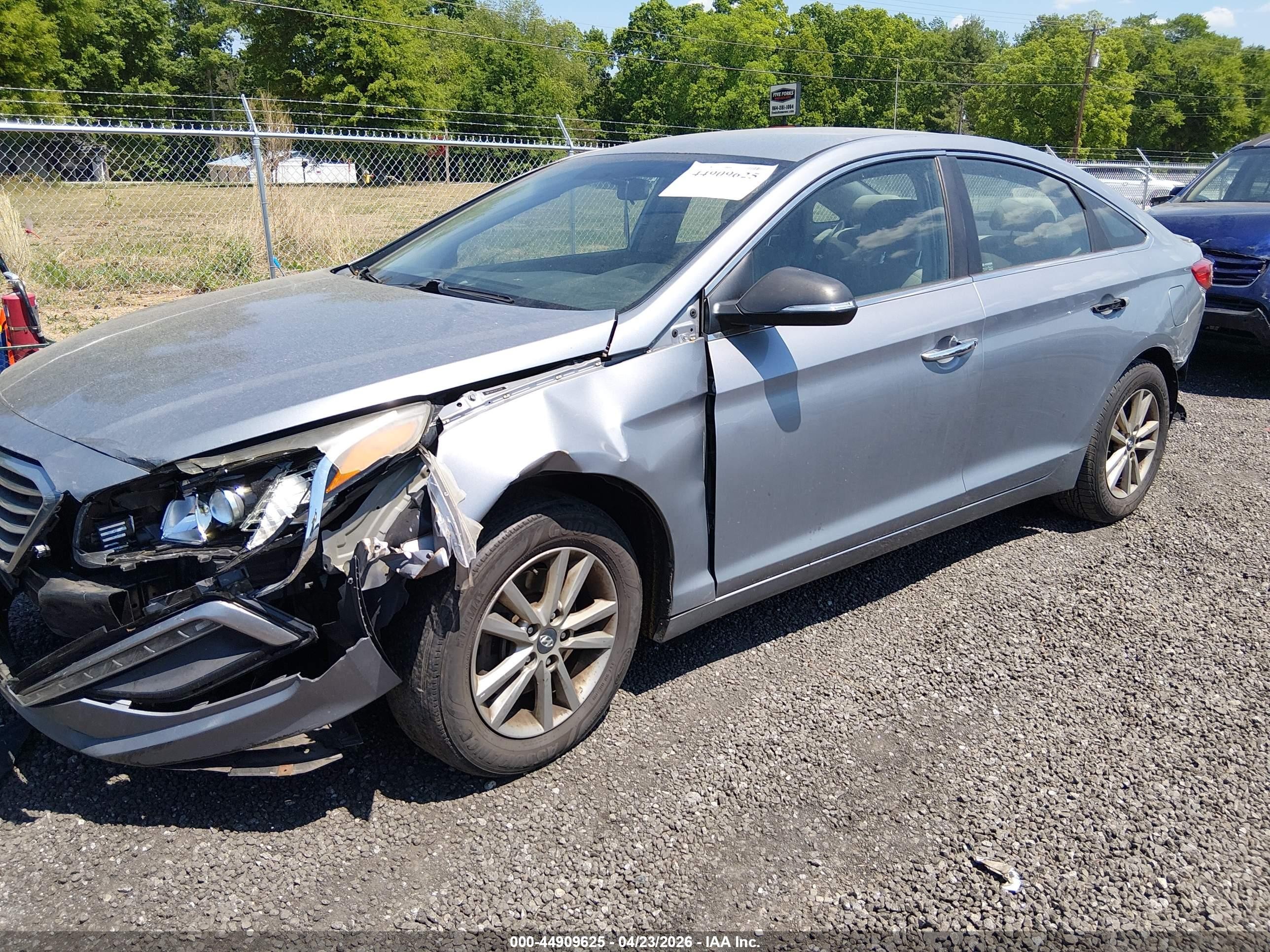 2015 Hyundai Sonata Se Gray vin: 5NPE24AF5FH123198