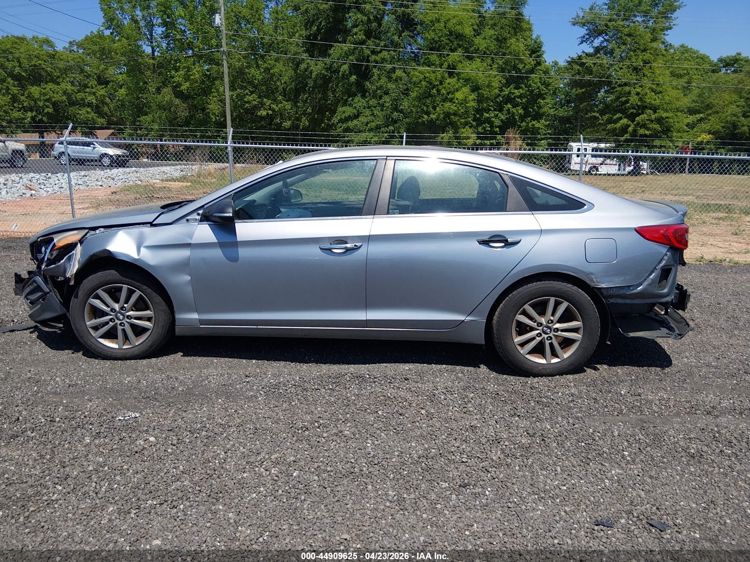 2015 Hyundai Sonata Se Gray vin: 5NPE24AF5FH123198