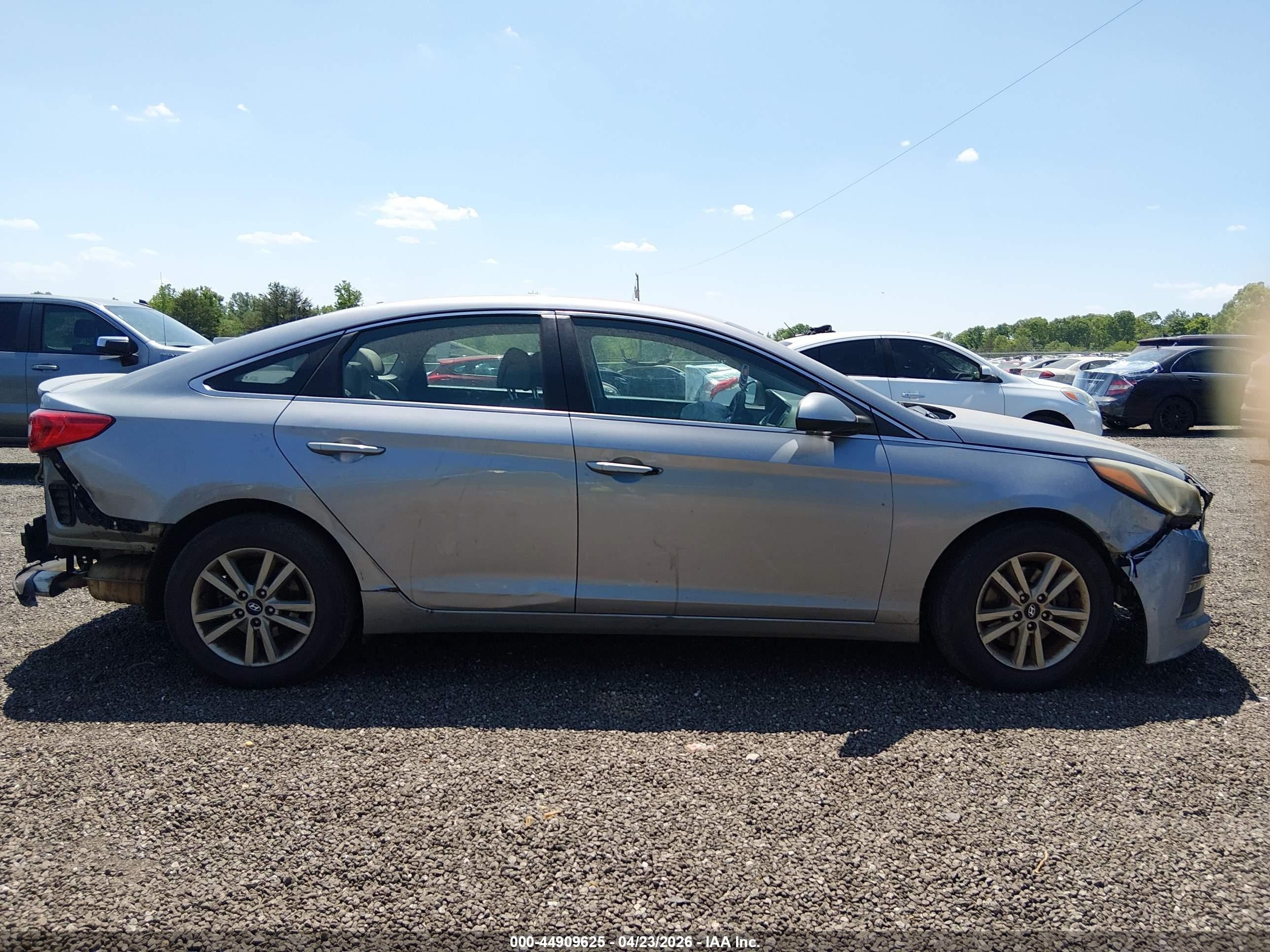 2015 Hyundai Sonata Se Gray vin: 5NPE24AF5FH123198