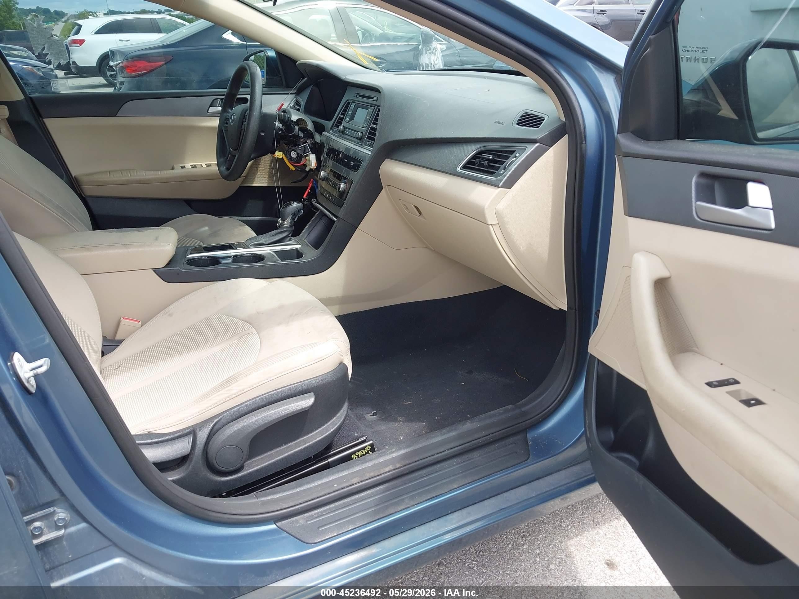 2015 Hyundai Sonata Se Blue vin: 5NPE24AF5FH133732