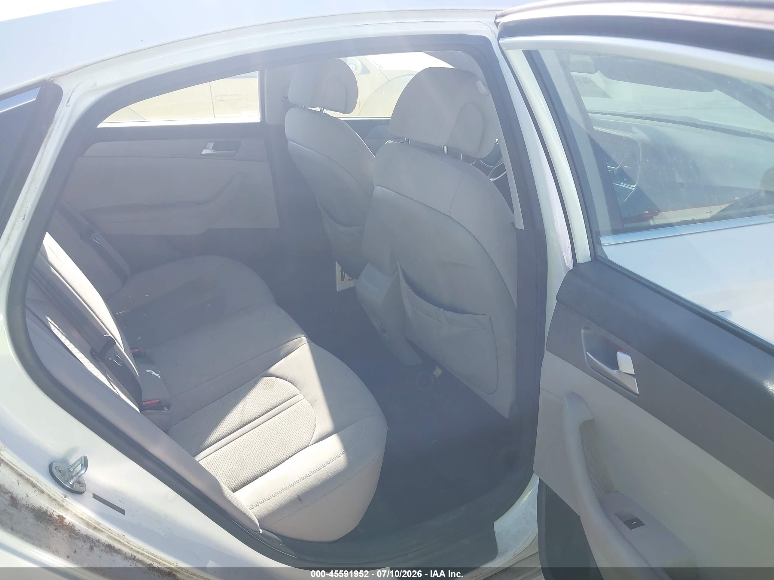 2015 Hyundai Sonata Se White vin: 5NPE24AF5FH135383