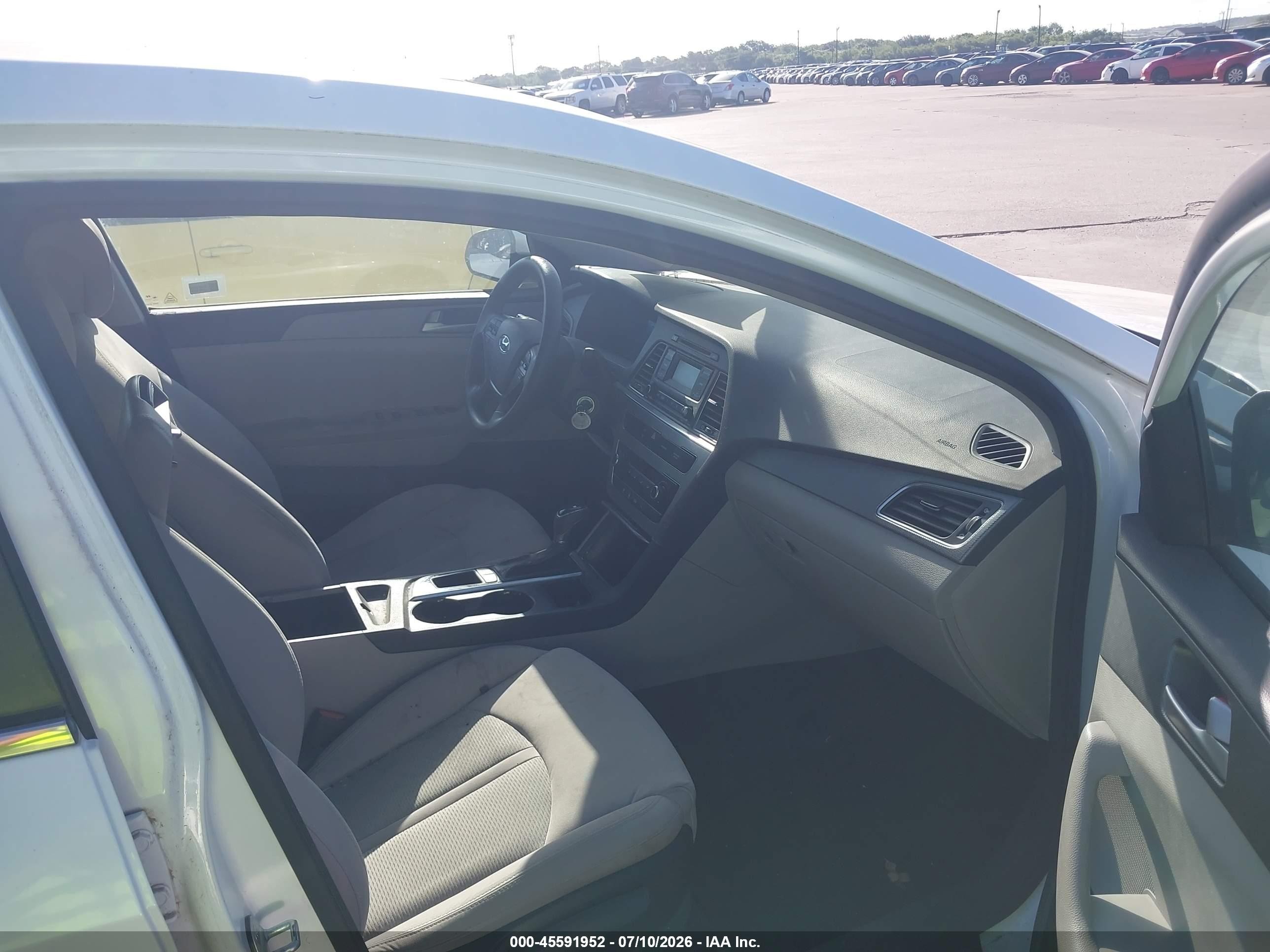 2015 Hyundai Sonata Se White vin: 5NPE24AF5FH135383