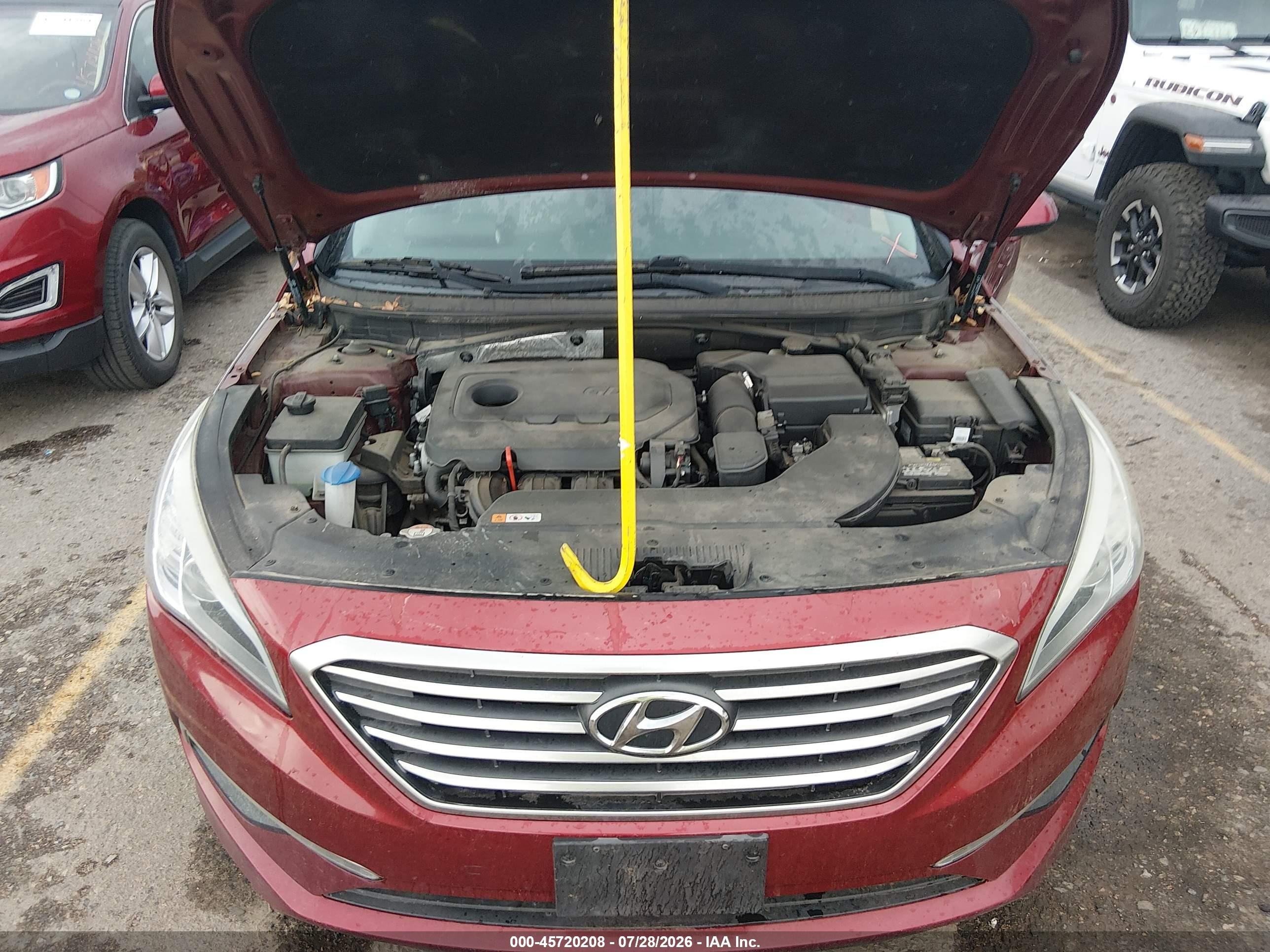 2015 Hyundai Sonata Se Red vin: 5NPE24AF5FH140292