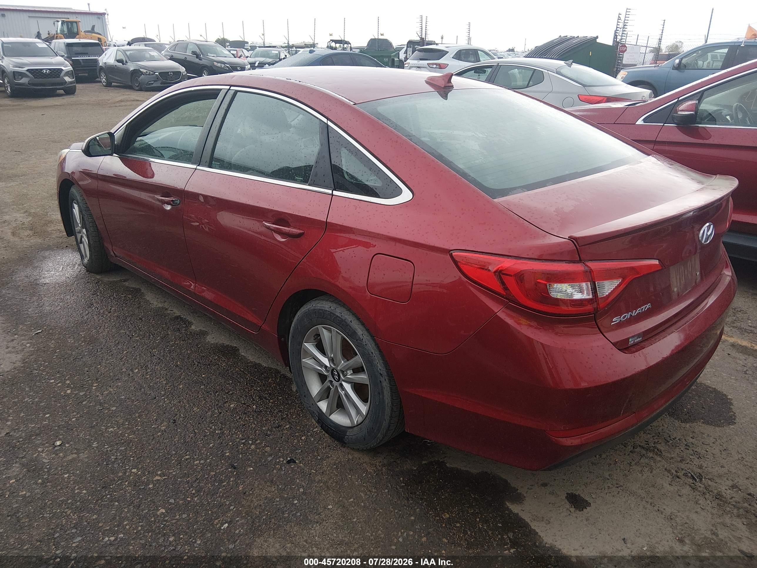2015 Hyundai Sonata Se Red vin: 5NPE24AF5FH140292
