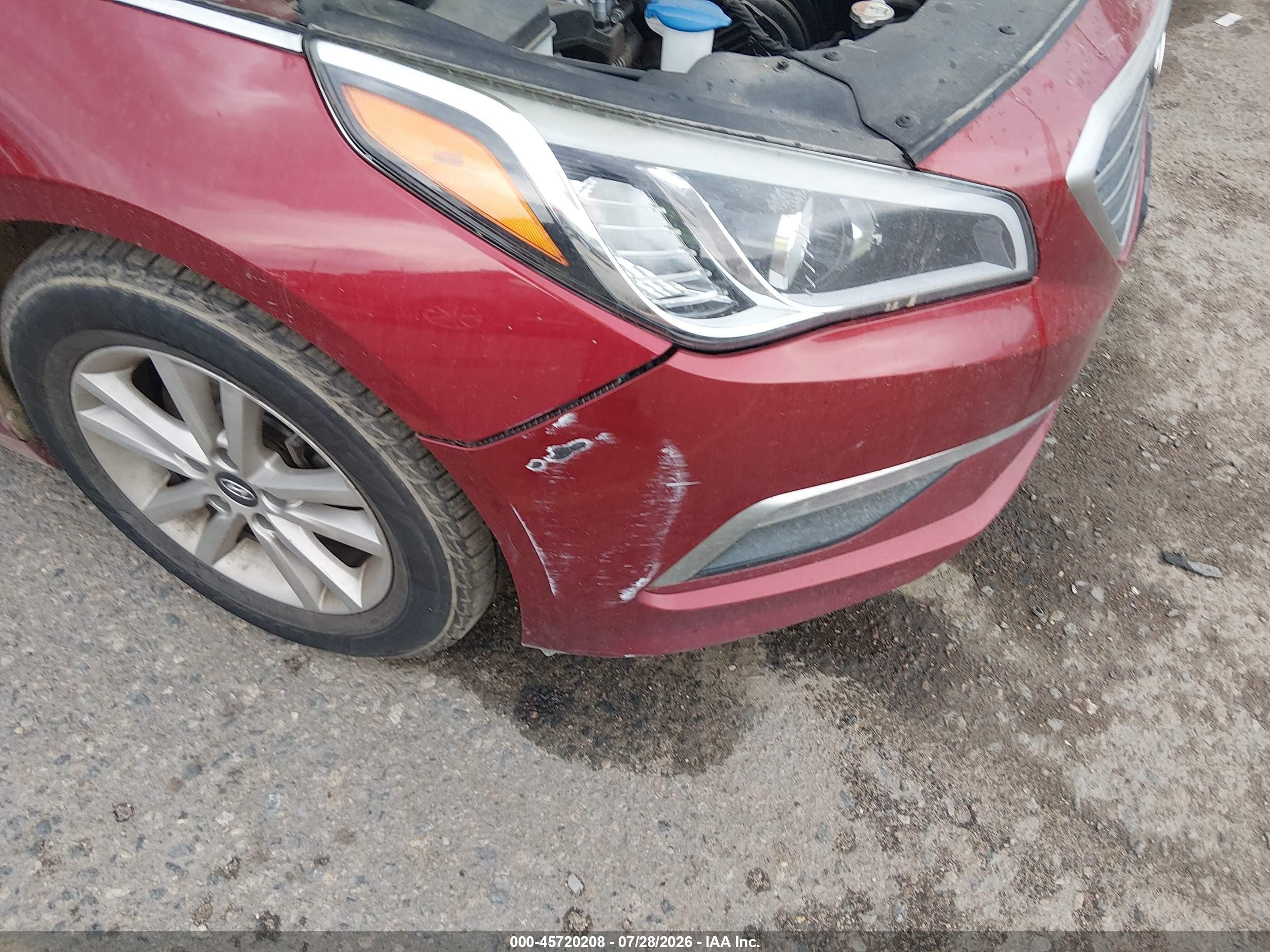 2015 Hyundai Sonata Se Red vin: 5NPE24AF5FH140292