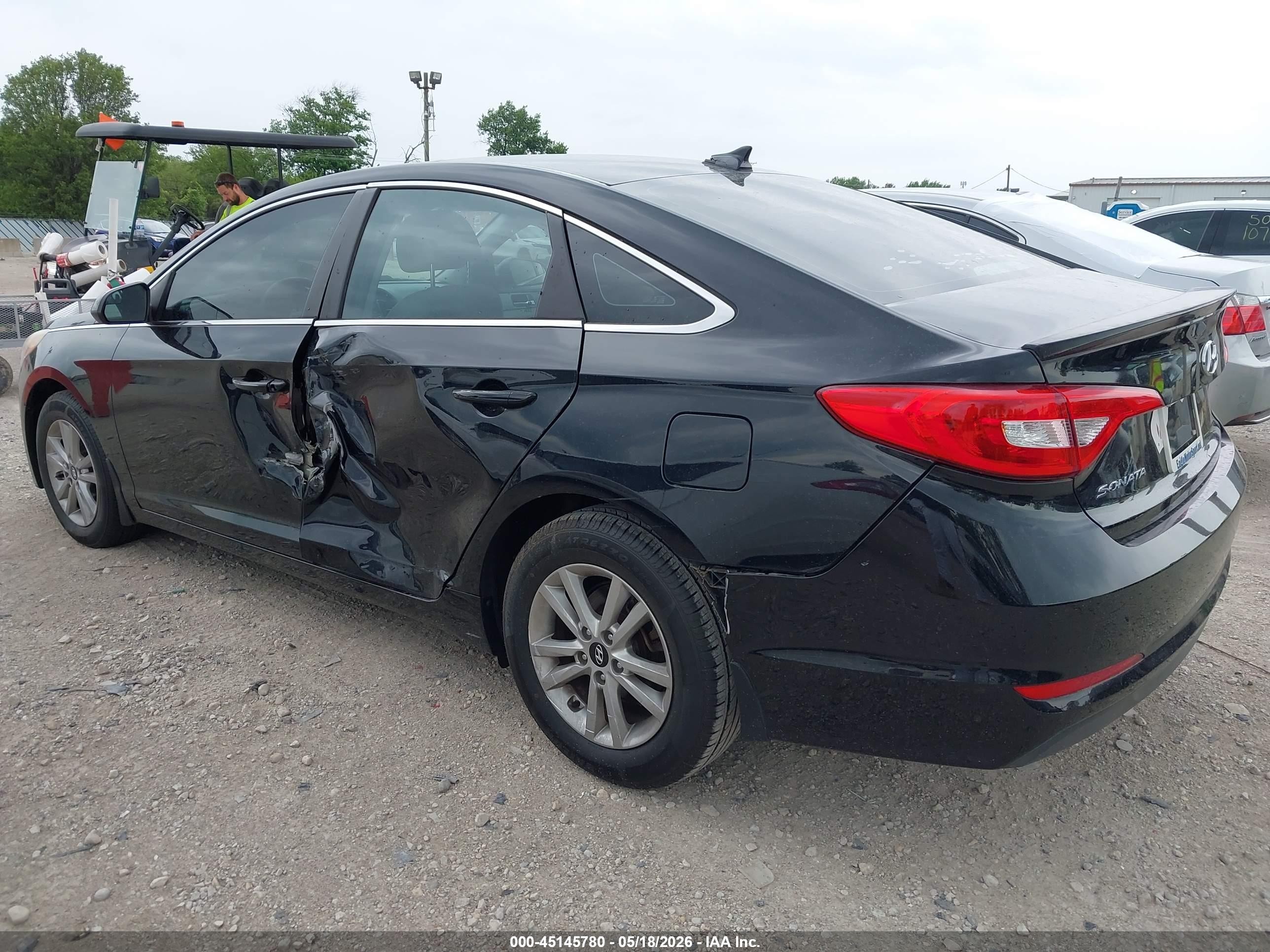 2015 Hyundai Sonata Se Black vin: 5NPE24AF5FH145461