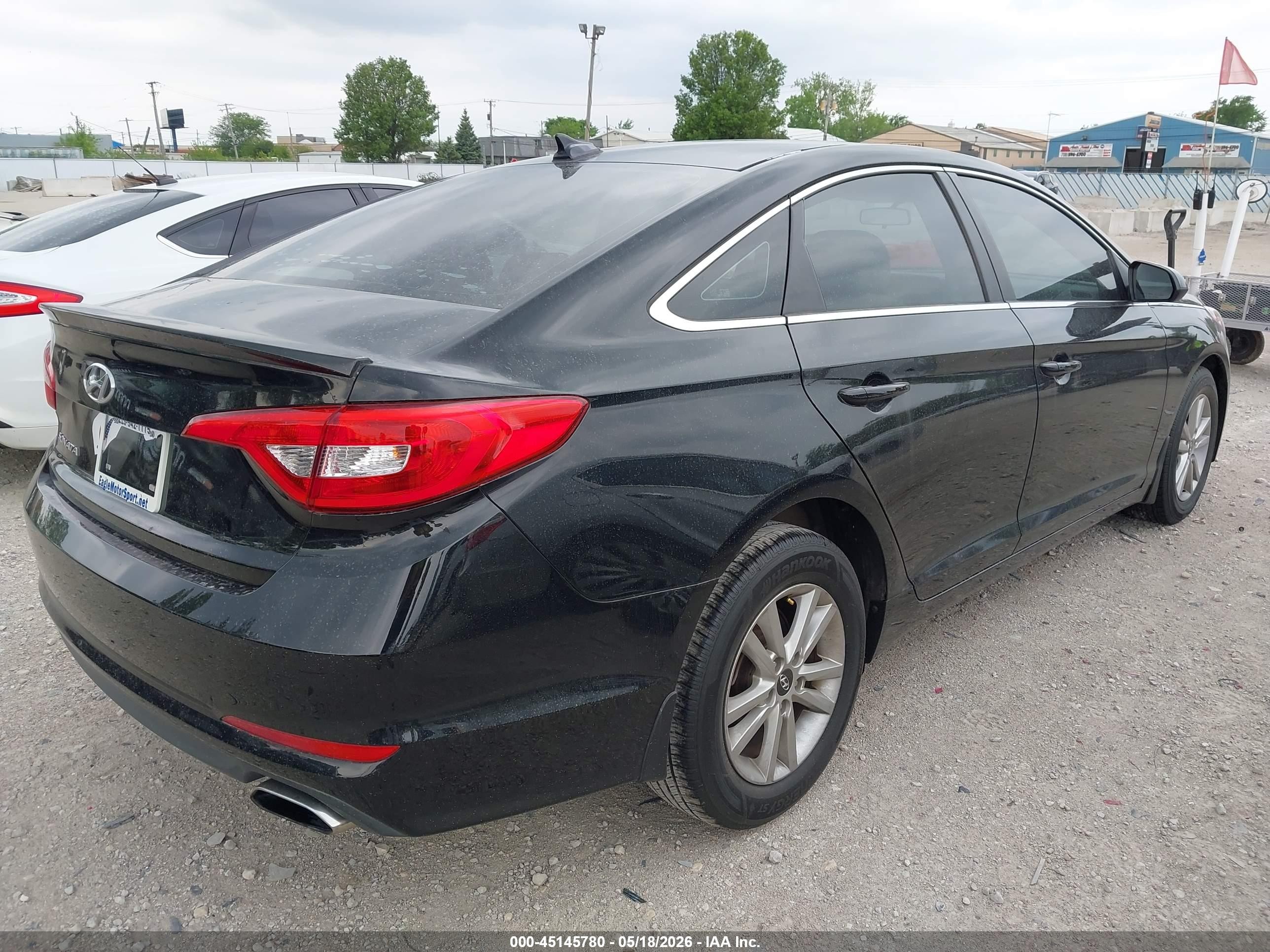 2015 Hyundai Sonata Se Black vin: 5NPE24AF5FH145461