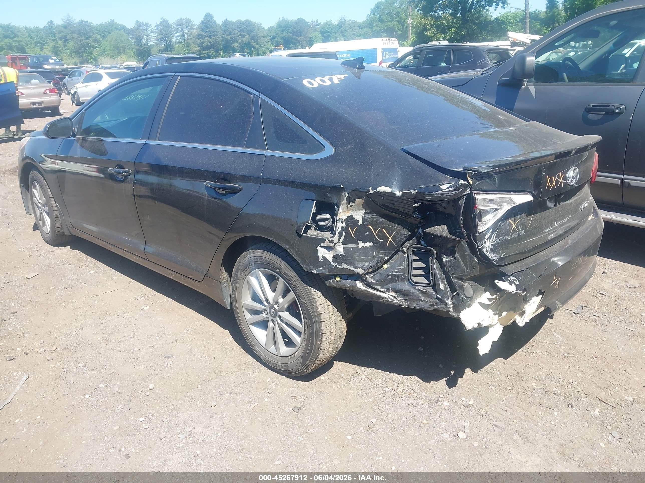 2015 Hyundai Sonata Se Black vin: 5NPE24AF5FH145511