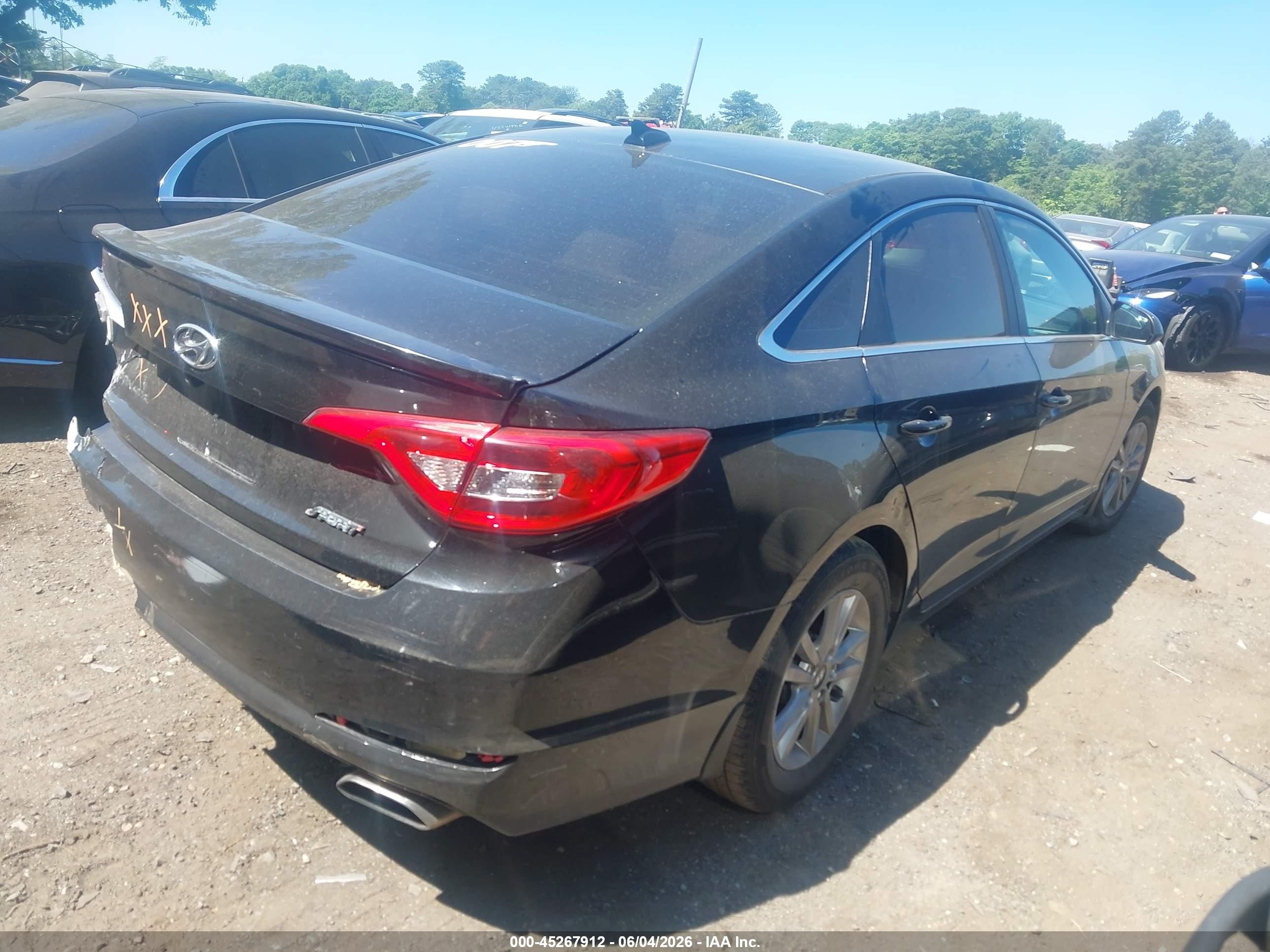 2015 Hyundai Sonata Se Black vin: 5NPE24AF5FH145511