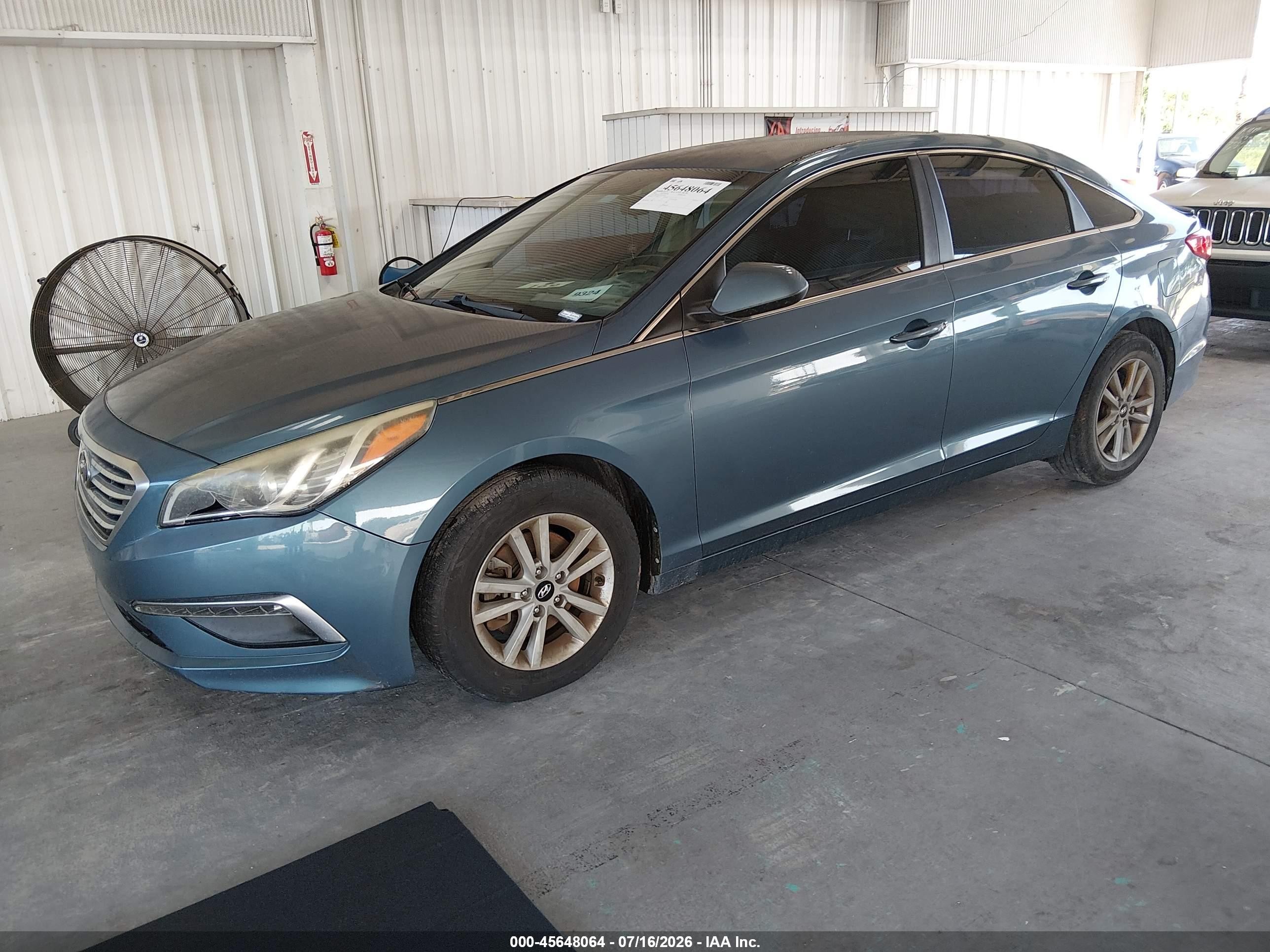 2015 Hyundai Sonata Se Blue vin: 5NPE24AF5FH154192