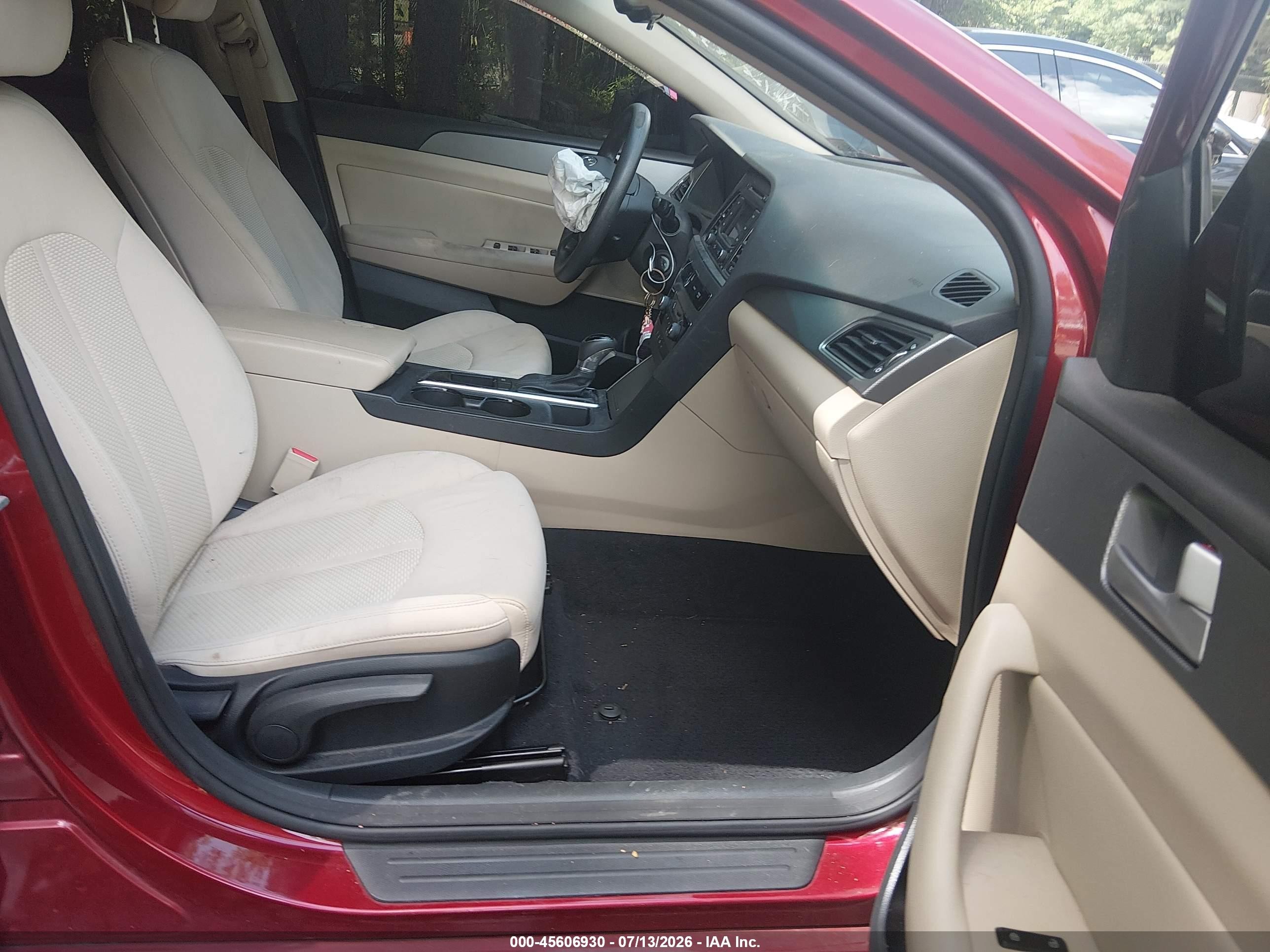 2015 Hyundai Sonata Se Red vin: 5NPE24AF5FH157643