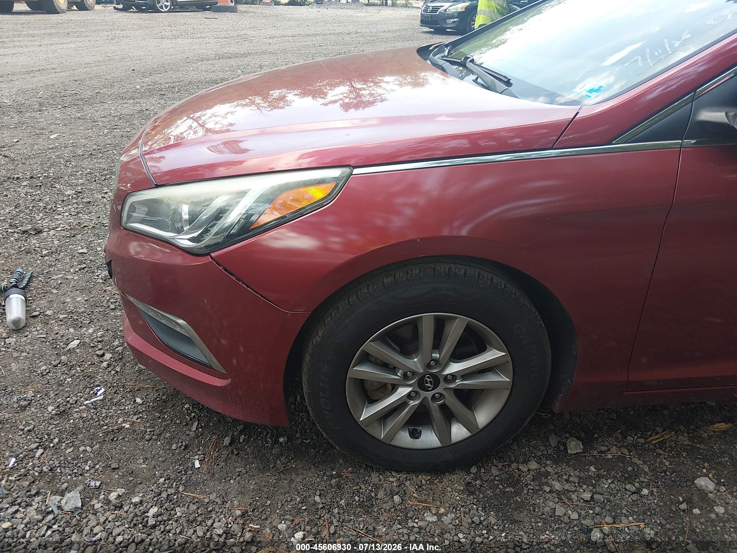 2015 Hyundai Sonata Se Red vin: 5NPE24AF5FH157643