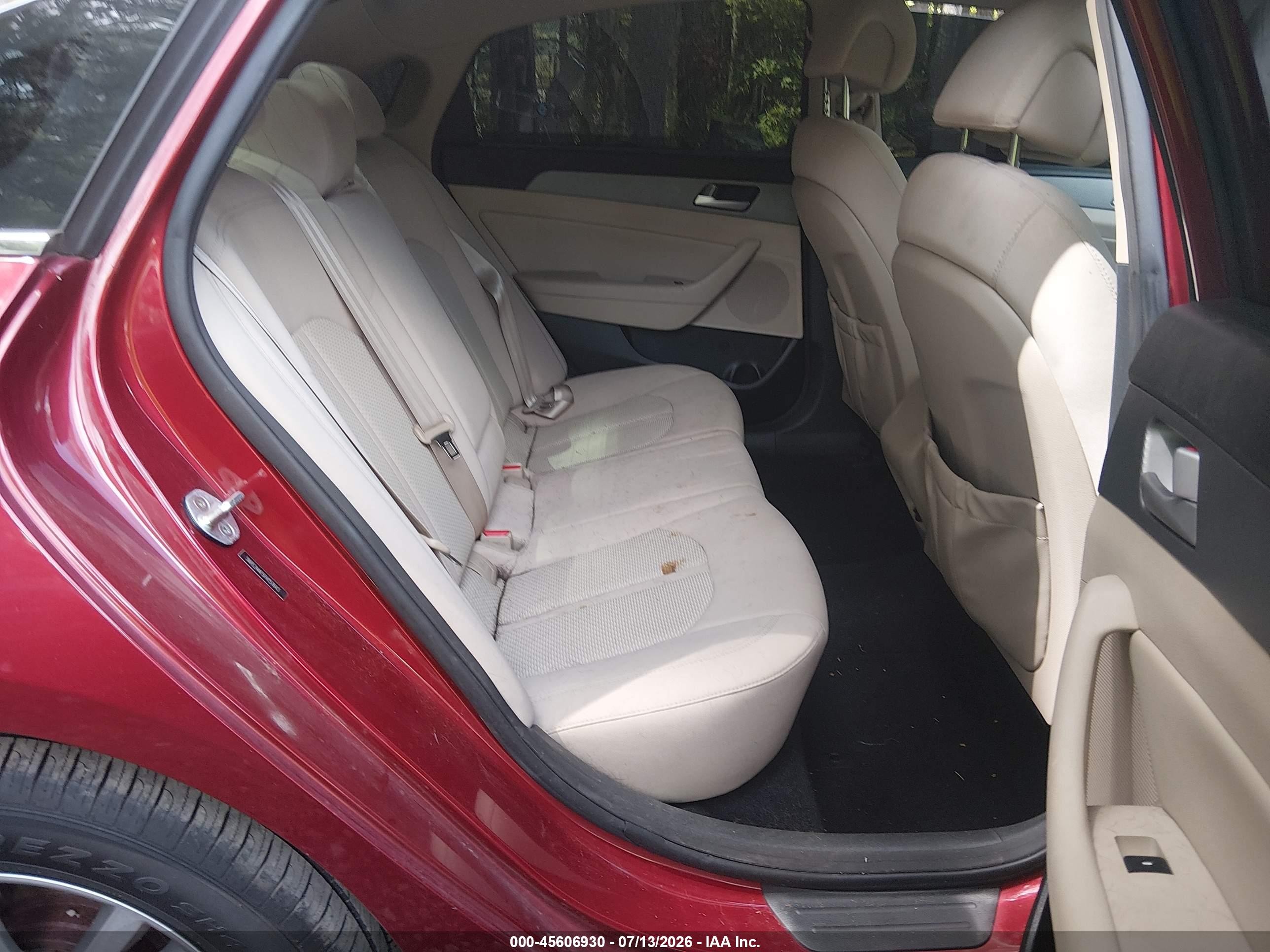 2015 Hyundai Sonata Se Red vin: 5NPE24AF5FH157643