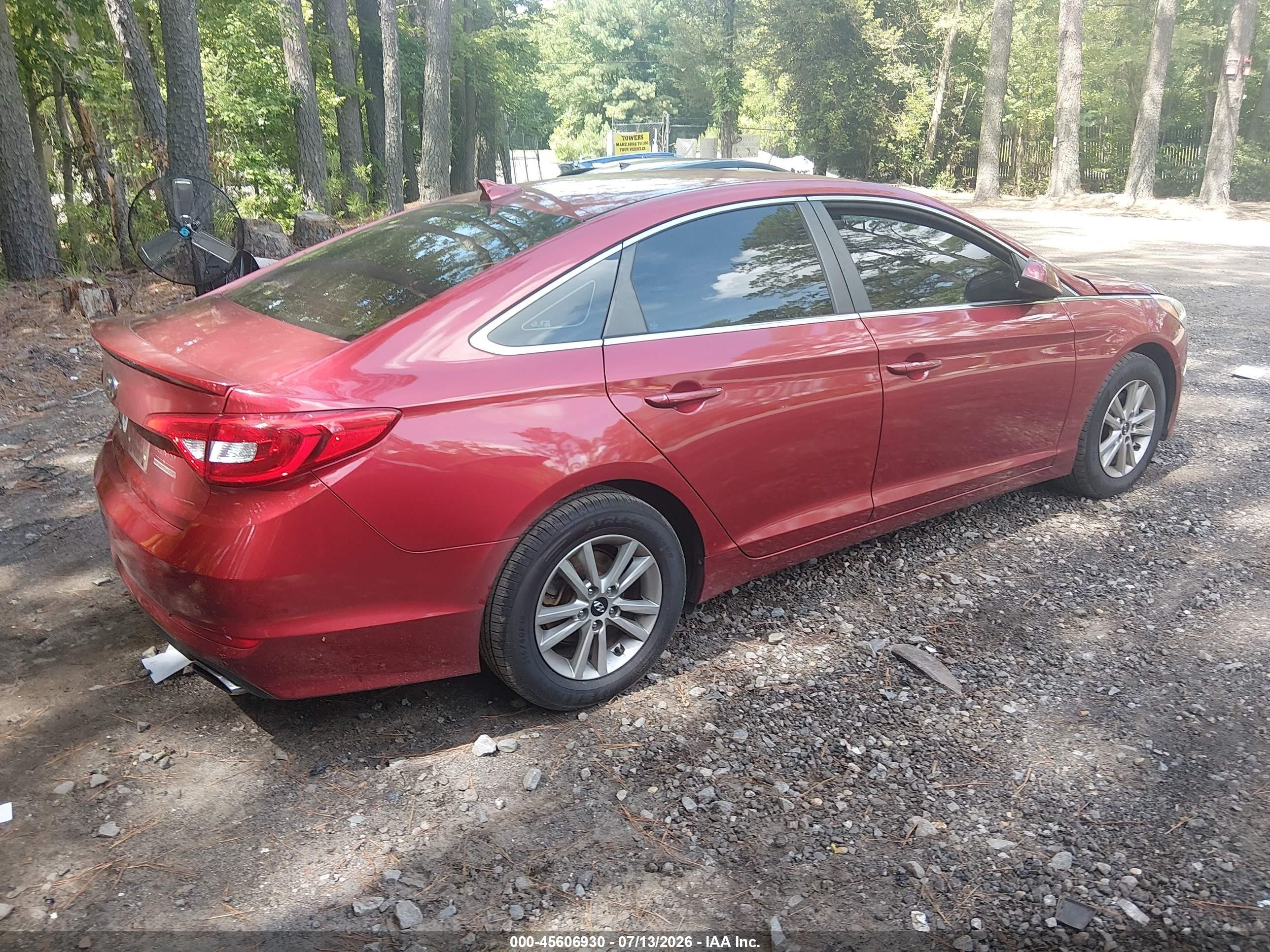 2015 Hyundai Sonata Se Red vin: 5NPE24AF5FH157643