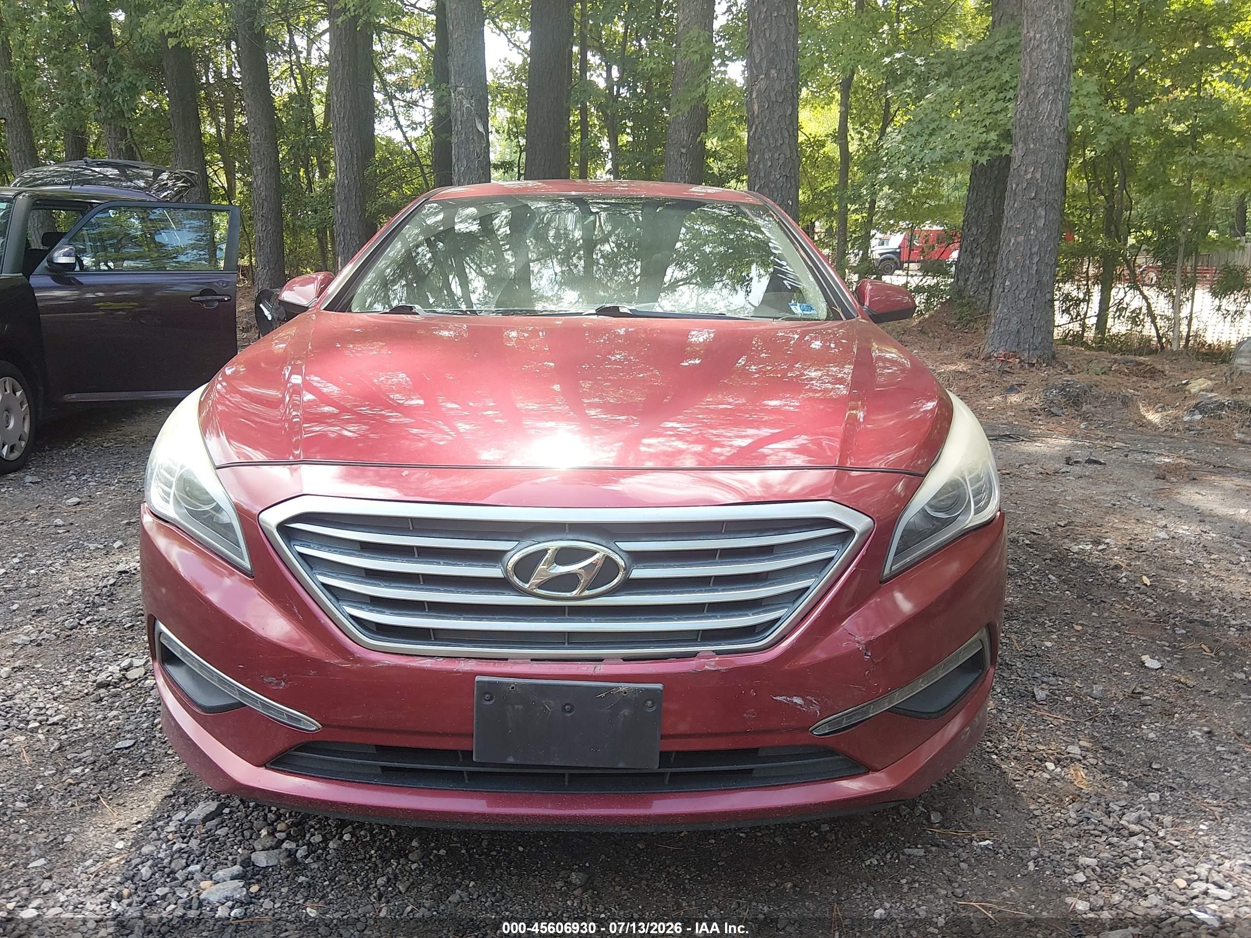 2015 Hyundai Sonata Se Red vin: 5NPE24AF5FH157643