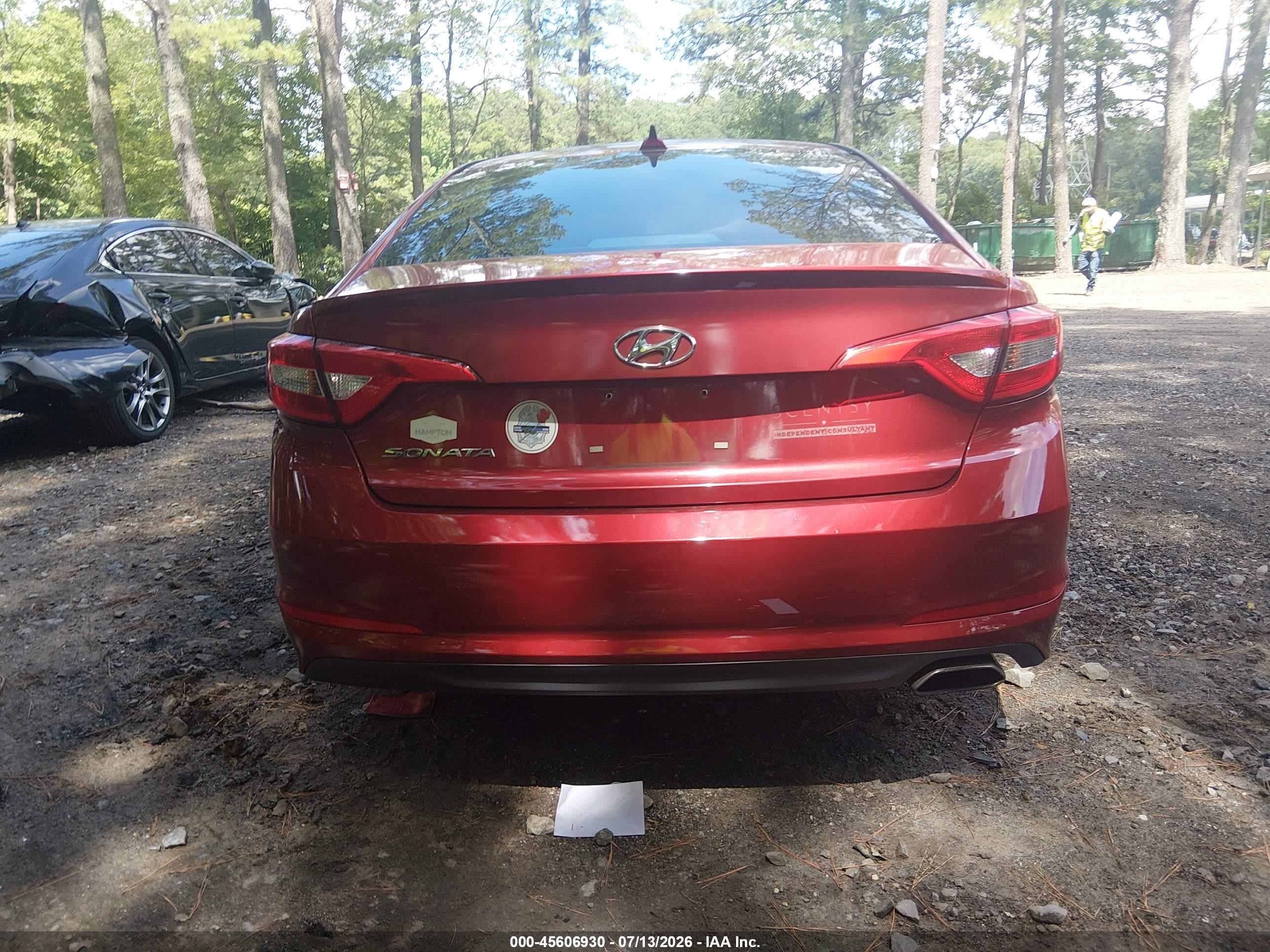2015 Hyundai Sonata Se Red vin: 5NPE24AF5FH157643