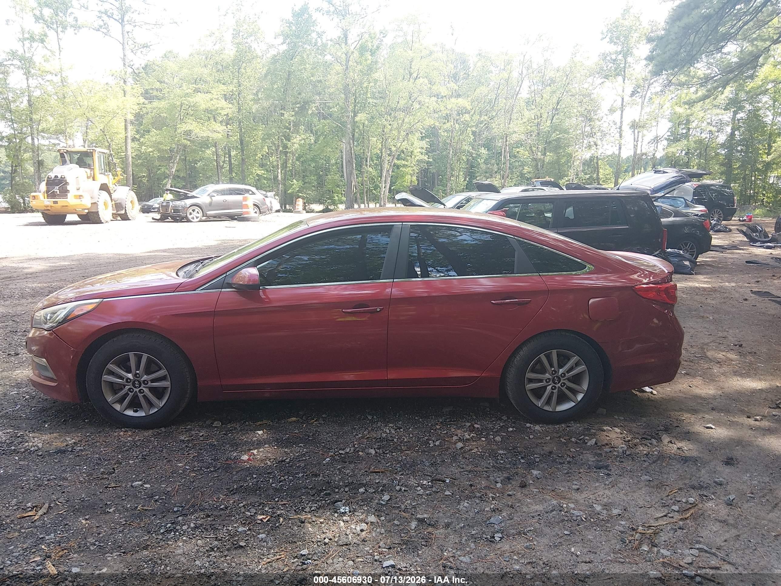 2015 Hyundai Sonata Se Red vin: 5NPE24AF5FH157643