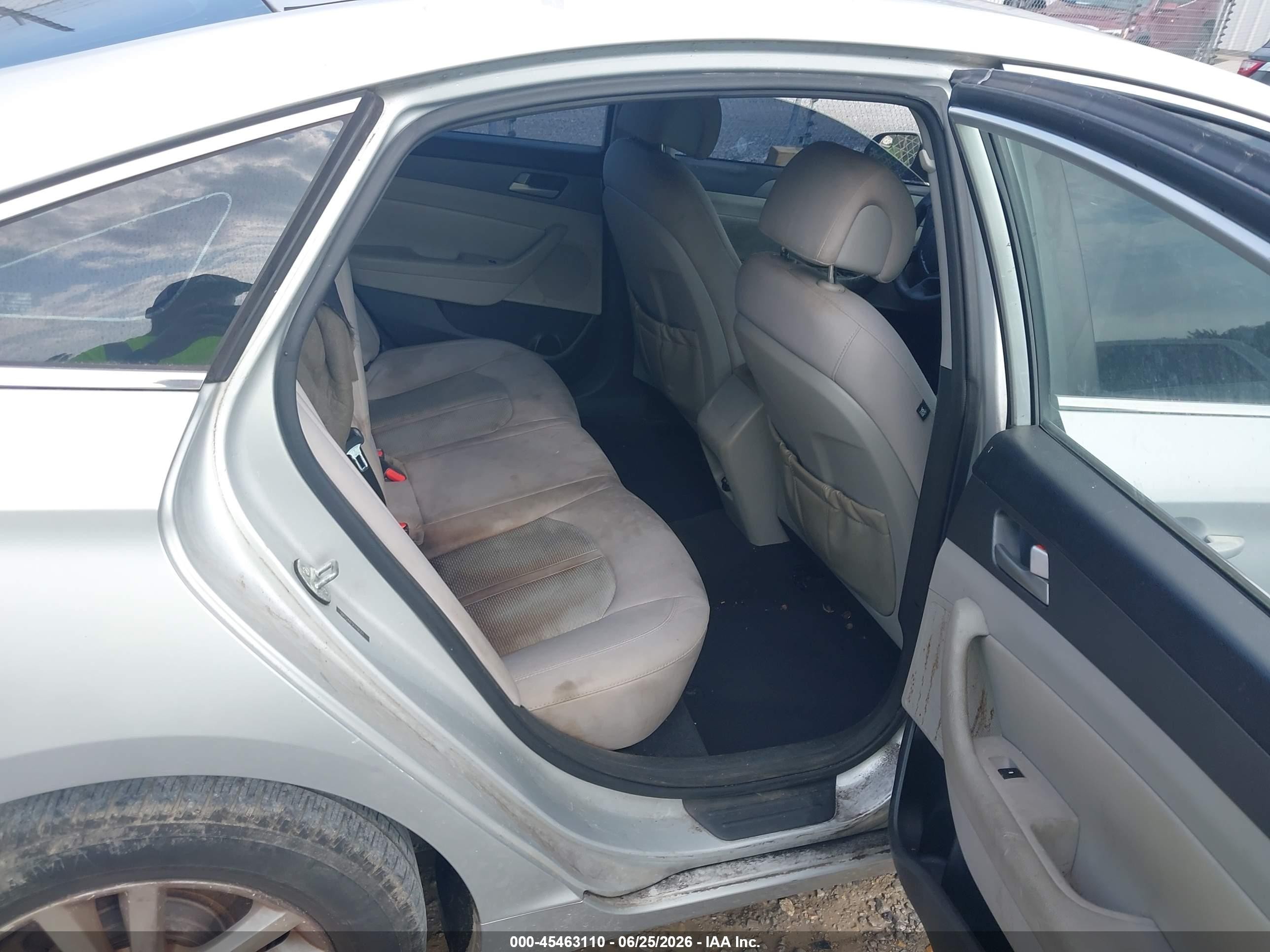 2015 Hyundai Sonata Se Silver vin: 5NPE24AF5FH161711