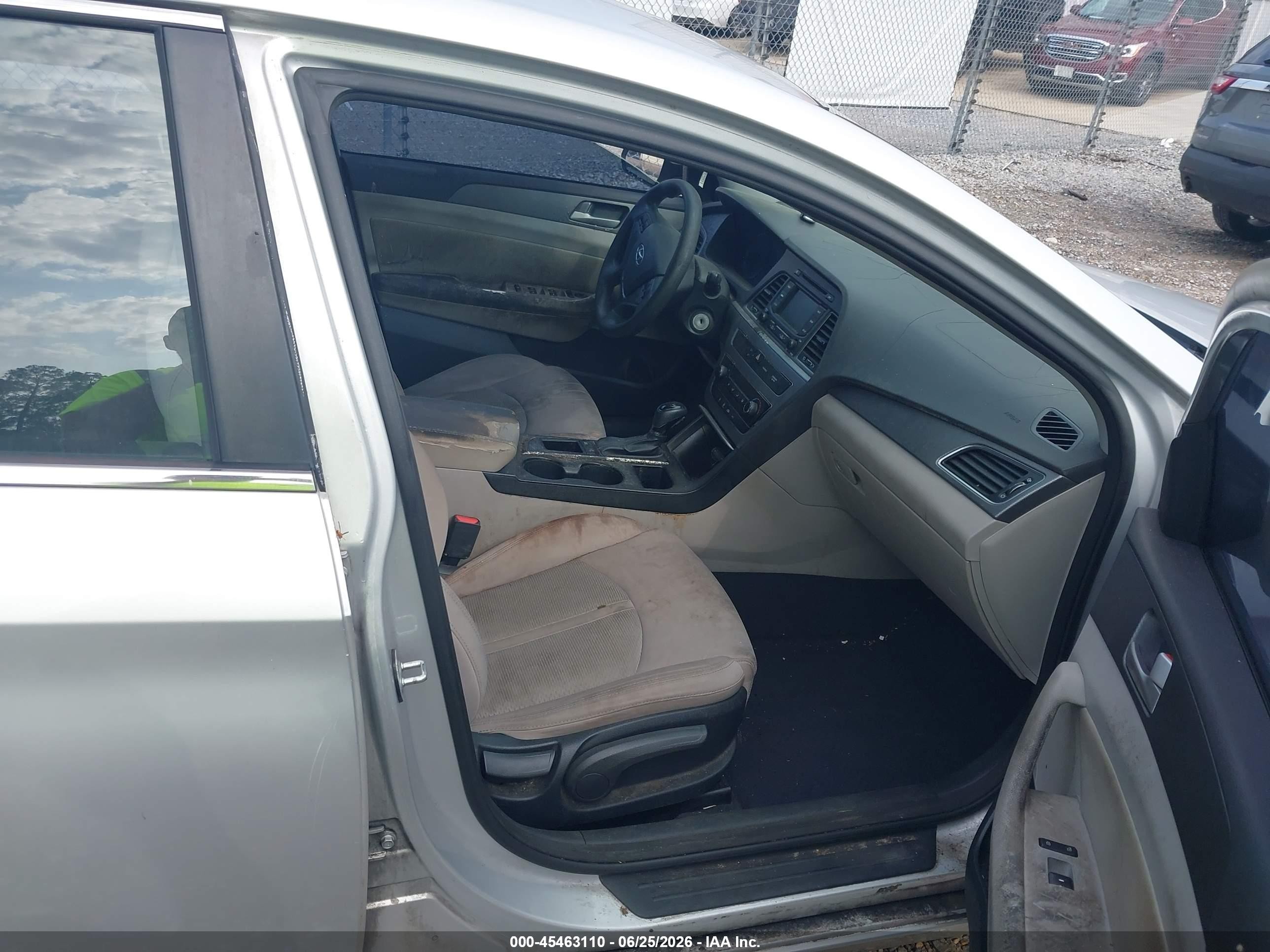 2015 Hyundai Sonata Se Silver vin: 5NPE24AF5FH161711