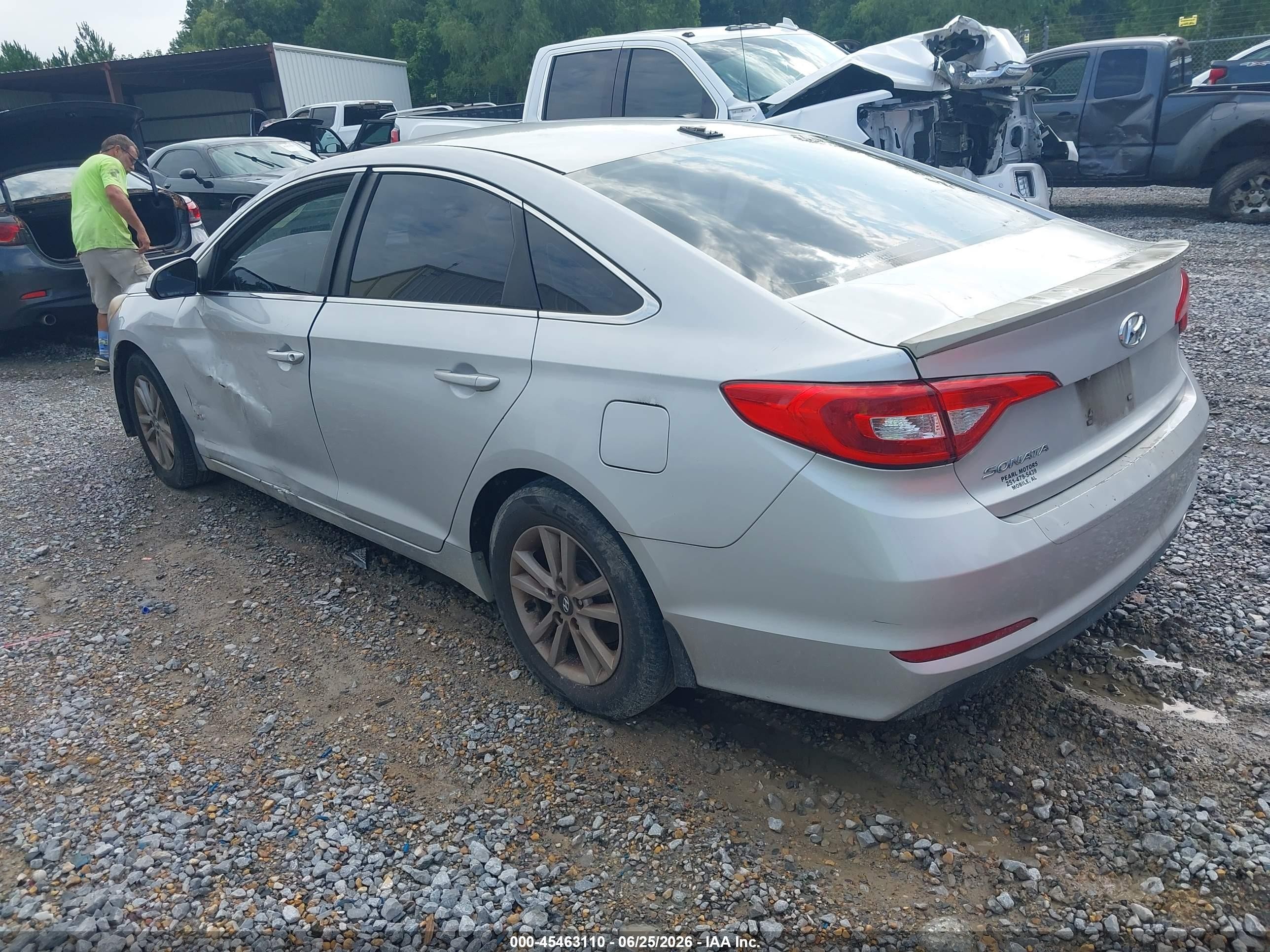 2015 Hyundai Sonata Se Silver vin: 5NPE24AF5FH161711