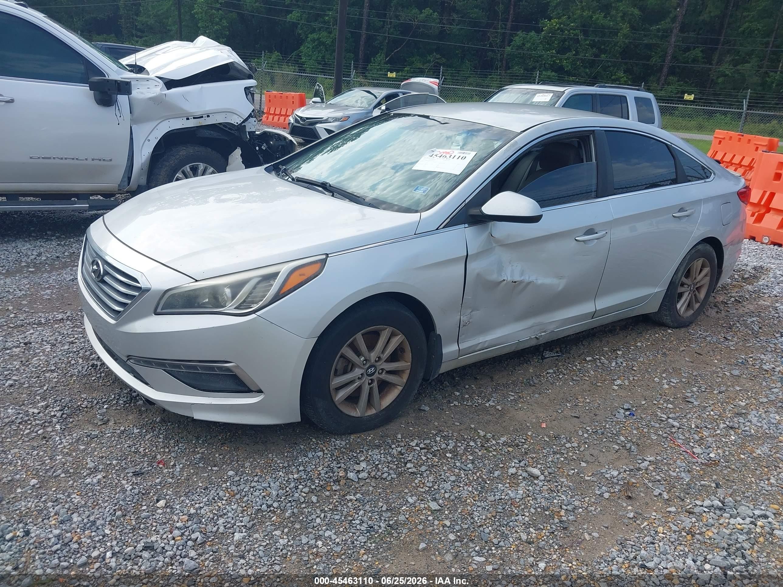 2015 Hyundai Sonata Se Silver vin: 5NPE24AF5FH161711