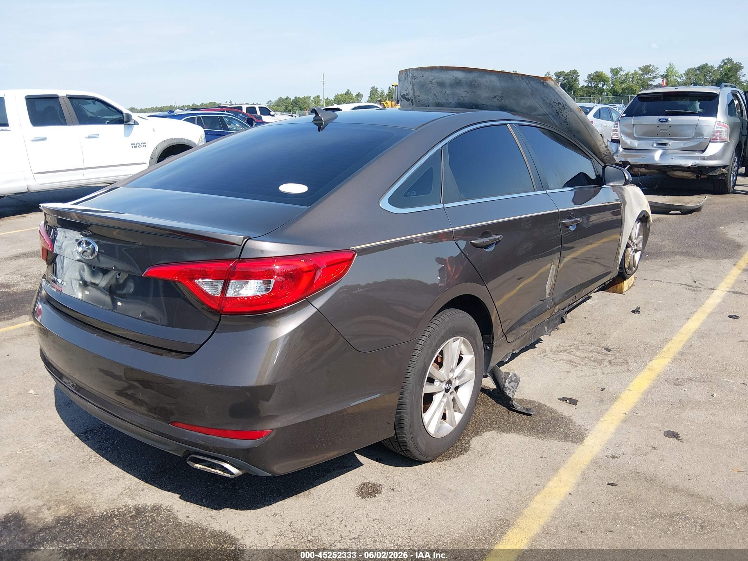 2015 Hyundai Sonata Se Brown vin: 5NPE24AF5FH166942