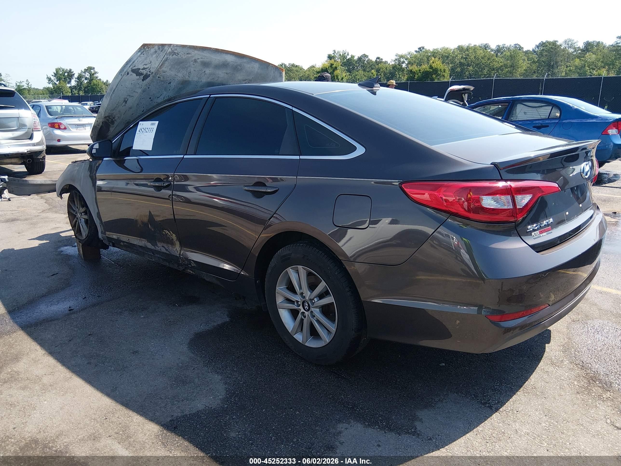 2015 Hyundai Sonata Se Brown vin: 5NPE24AF5FH166942
