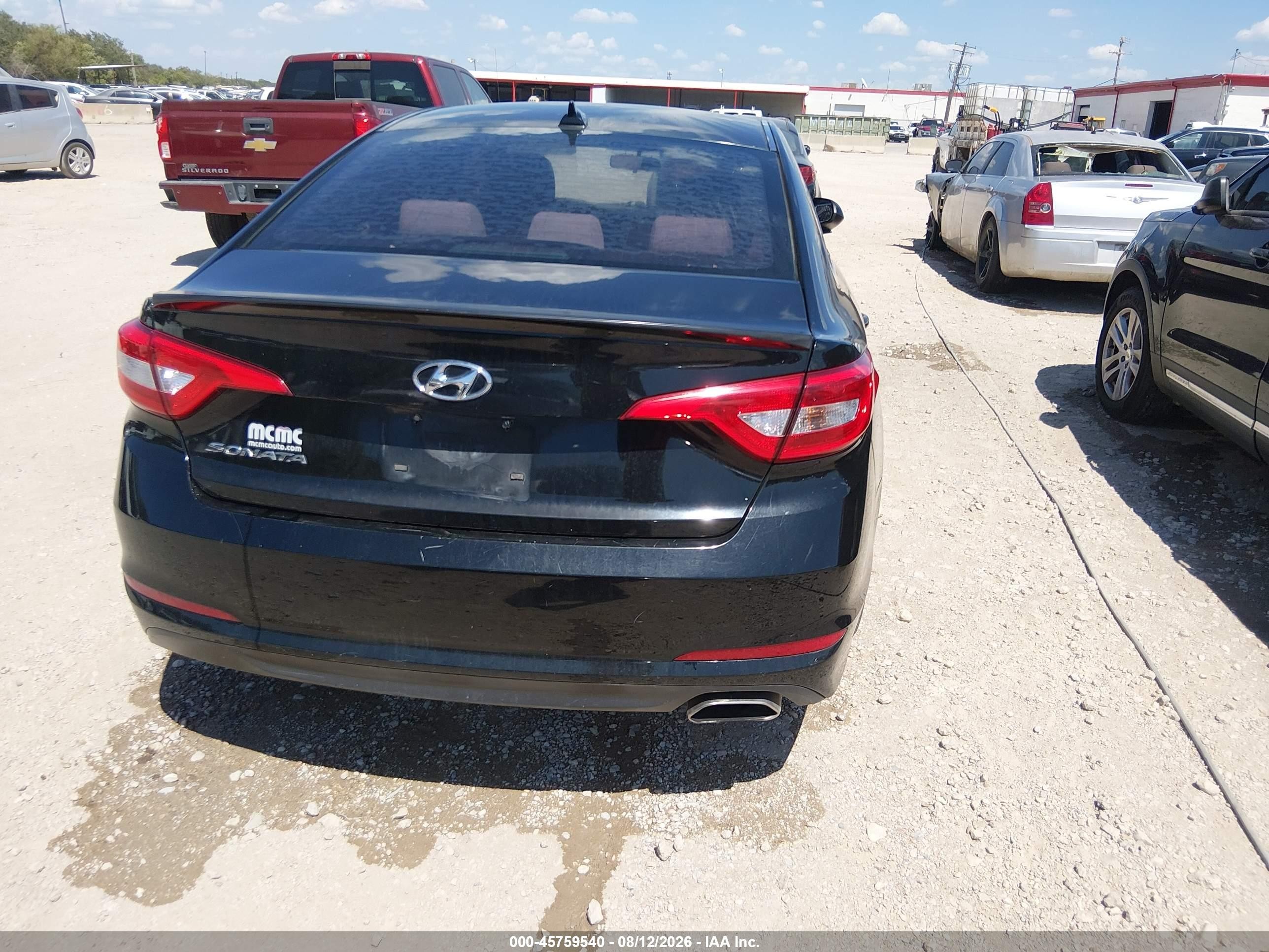 2015 Hyundai Sonata Se Black vin: 5NPE24AF5FH167816