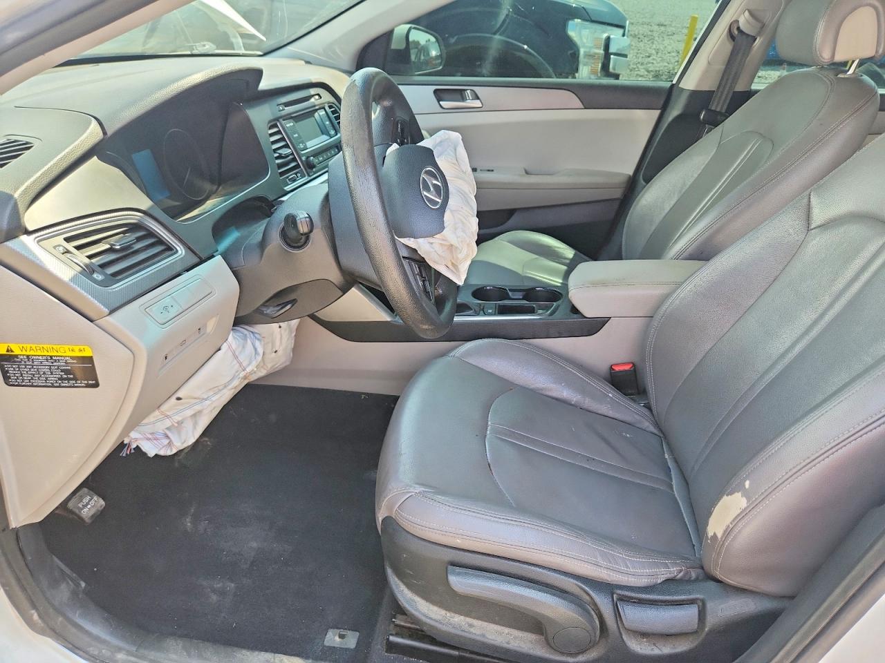 2015 Hyundai Sonata Se White vin: 5NPE24AF5FH185247