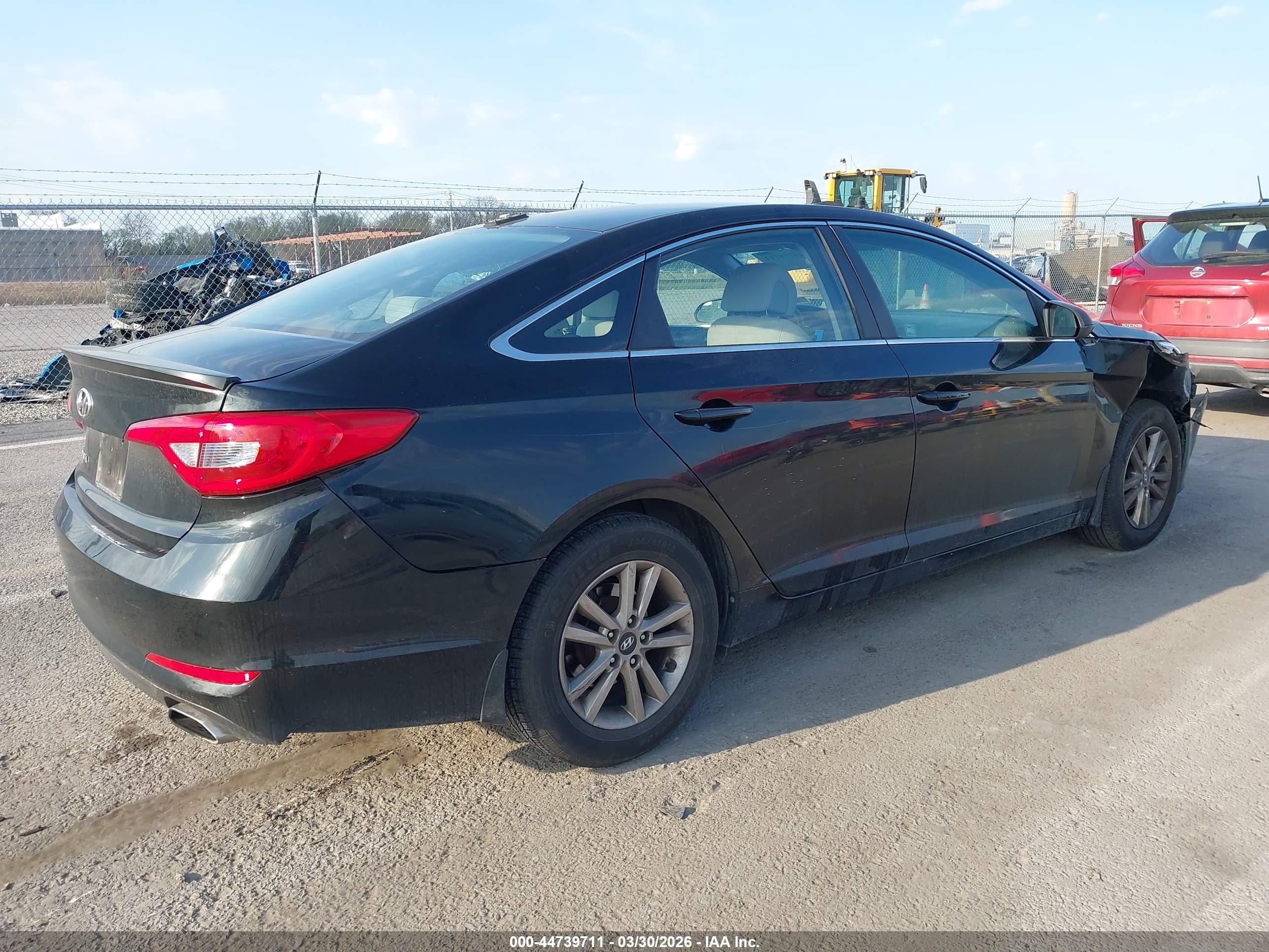2015 Hyundai Sonata Se Black vin: 5NPE24AF5FH187127