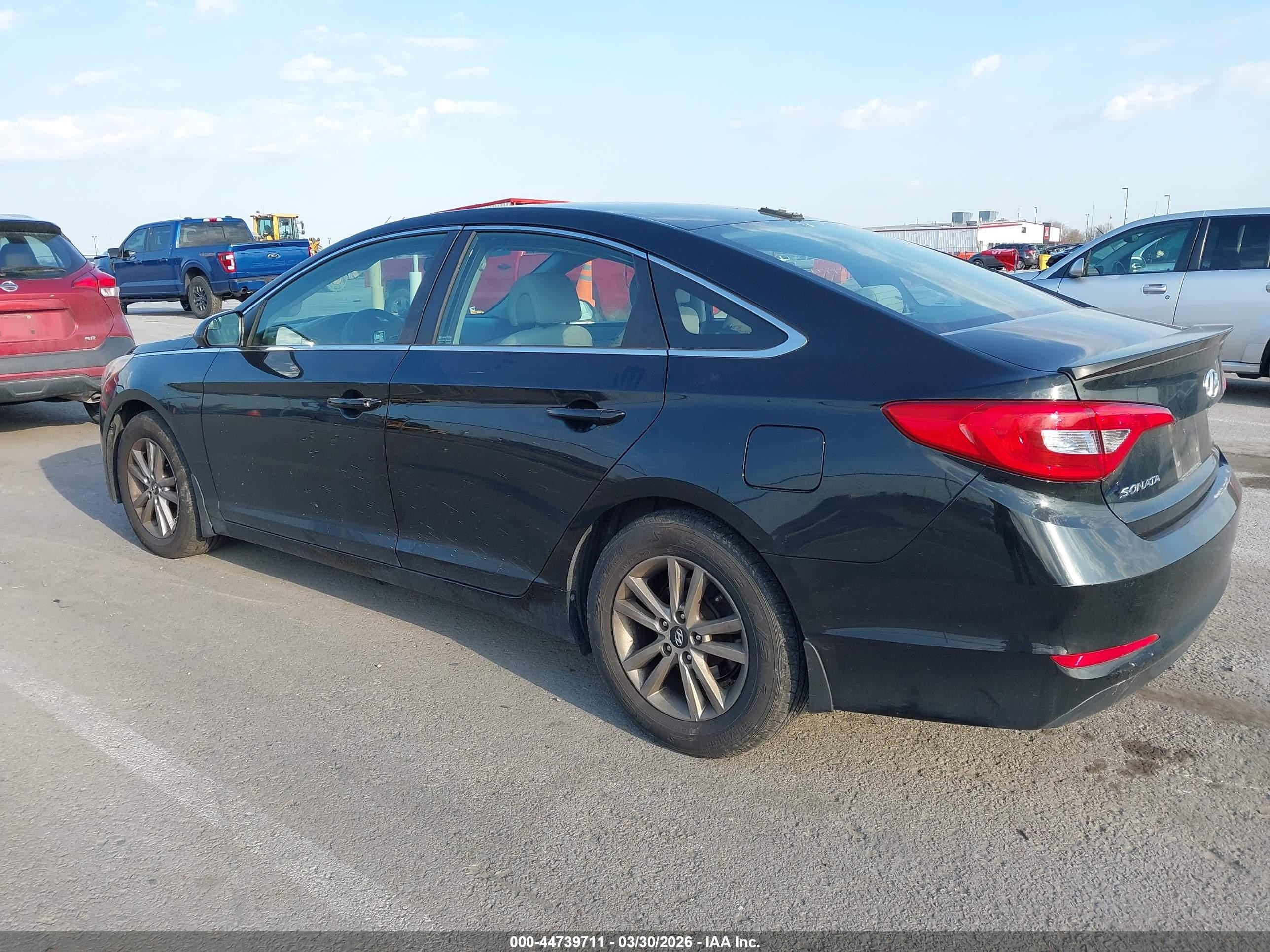 2015 Hyundai Sonata Se Black vin: 5NPE24AF5FH187127
