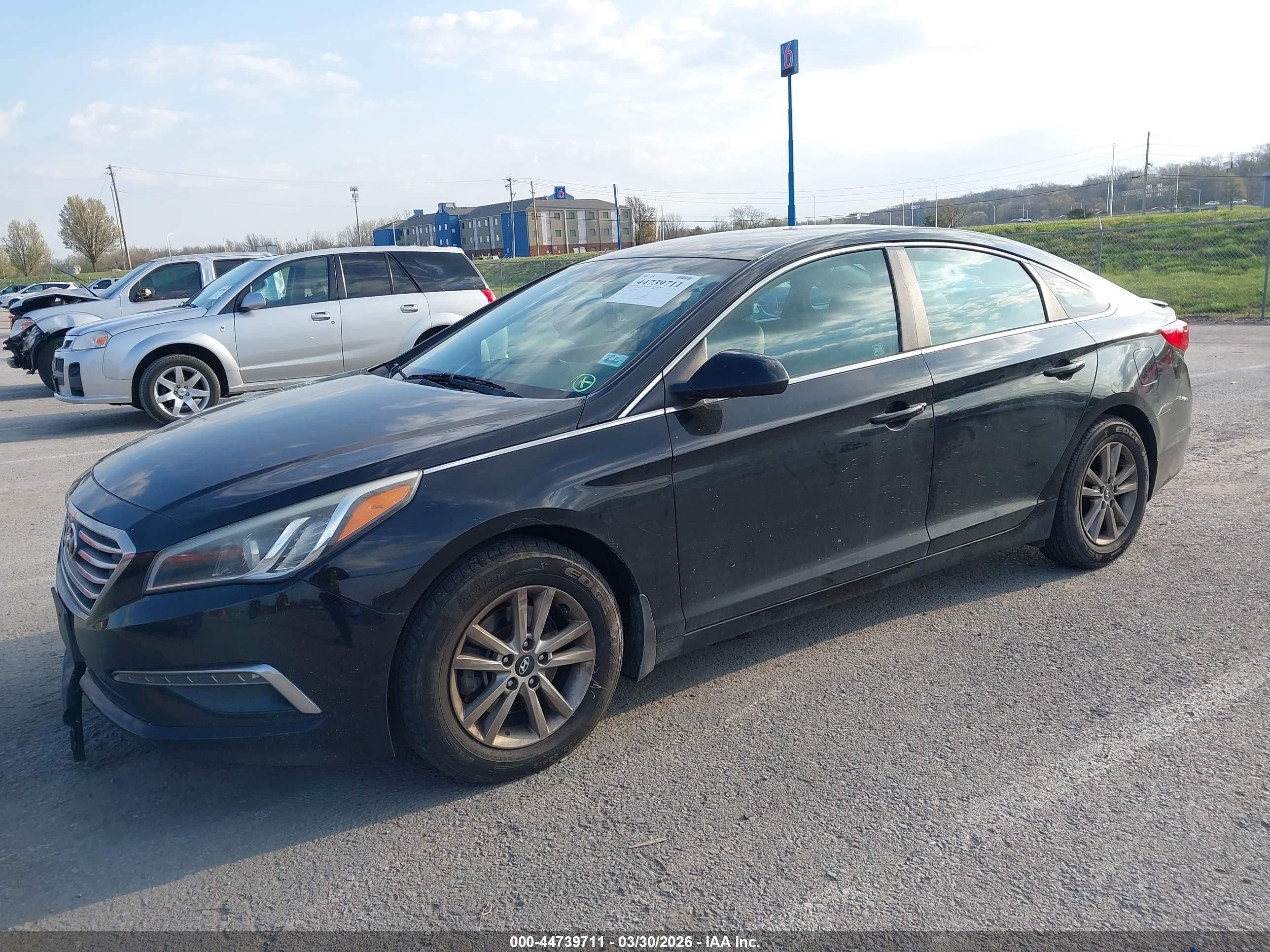 2015 Hyundai Sonata Se Black vin: 5NPE24AF5FH187127